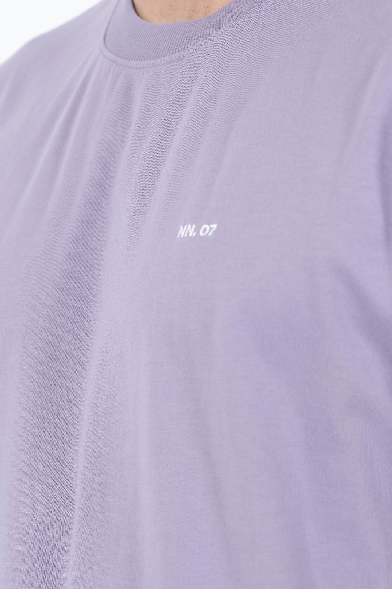  Image du produit TEE-SHIRT NN07 AVEC LOGO BRODE VIOLET ADAM3209-573 - 6
