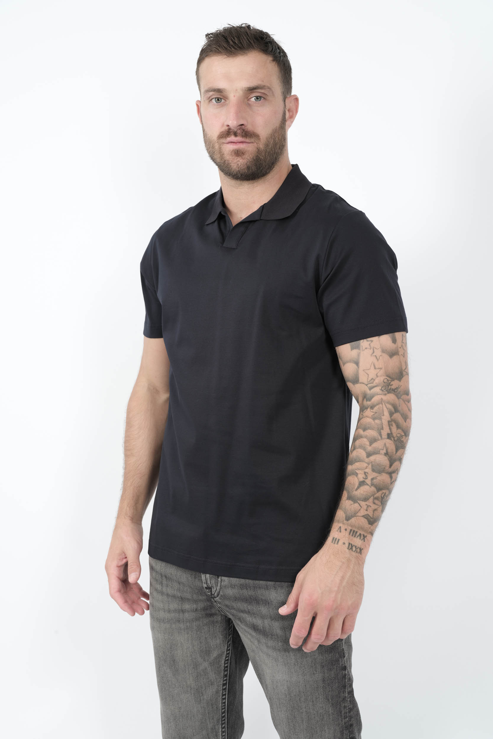  Image du produit POLO NN07 COL OUVERT MARINE PAUL3525-200 - 2