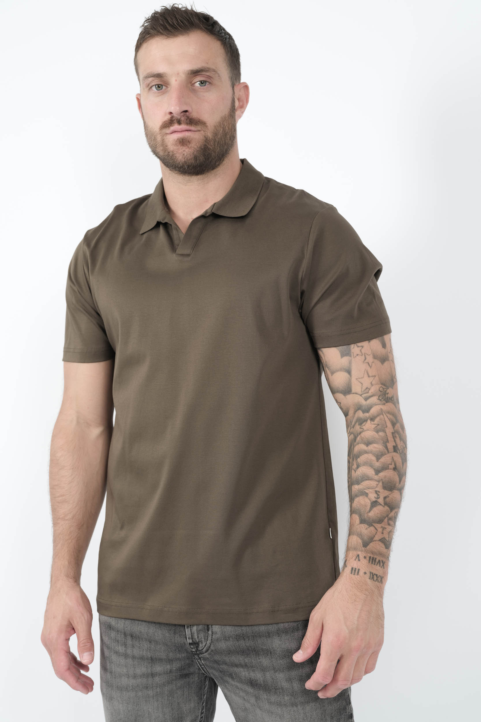  Image du produit POLO NN07 COL OUVERT KAKI PAUL3525-343 - 2