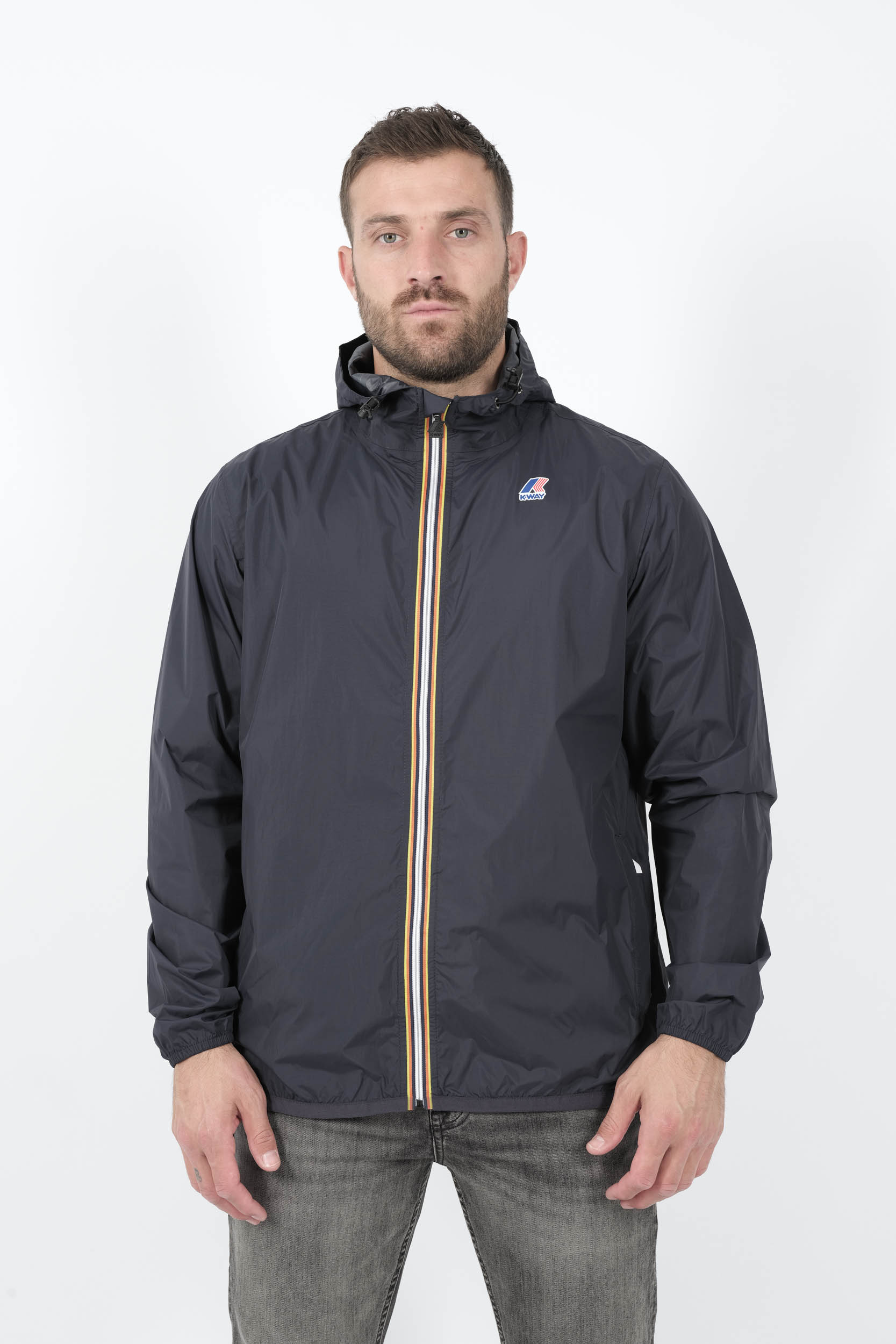 VESTE K-WAY COURTE MARINE K2123ZW-K89