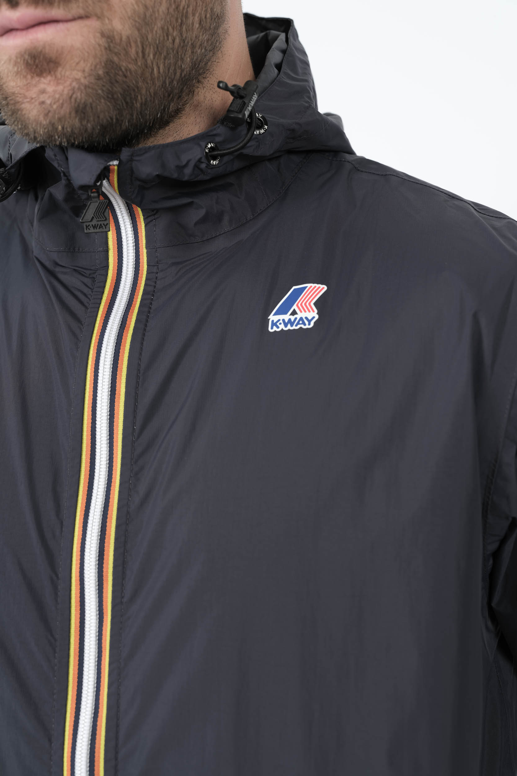 VESTE K-WAY COURTE MARINE K2123ZW-K89