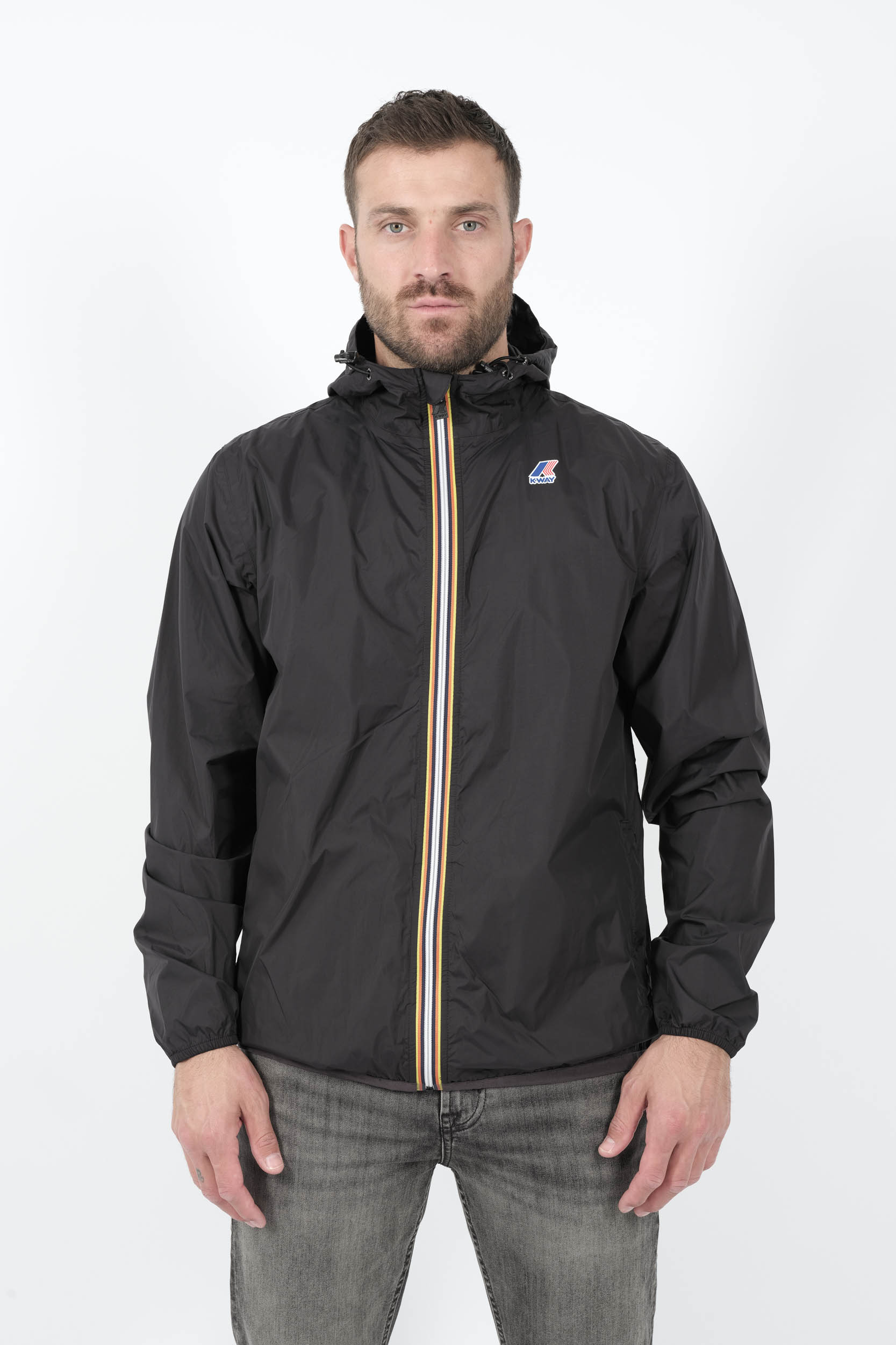 VESTE K-WAY COURTE NOIR K2123ZW-USY