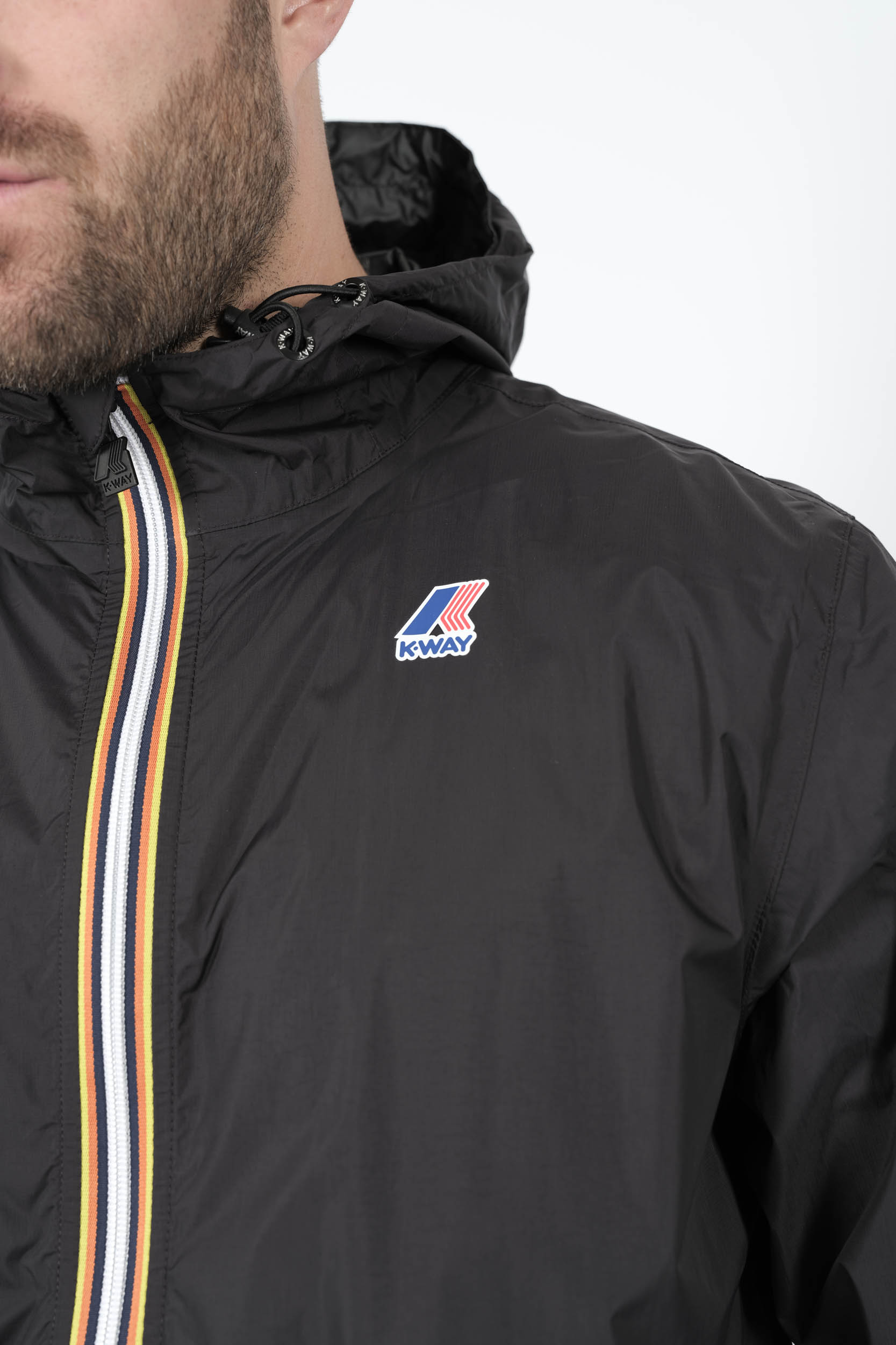 VESTE K-WAY COURTE NOIR K2123ZW-USY
