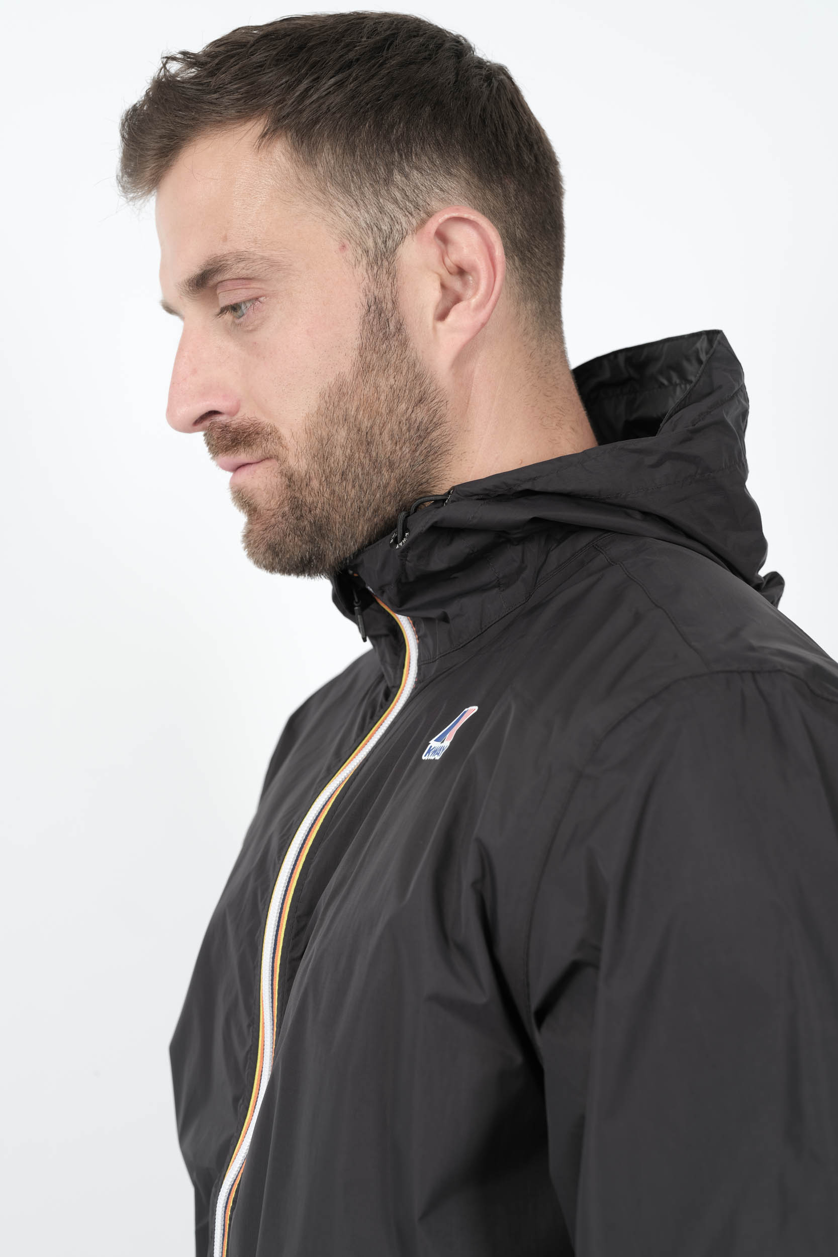 VESTE K-WAY COURTE NOIR K2123ZW-USY