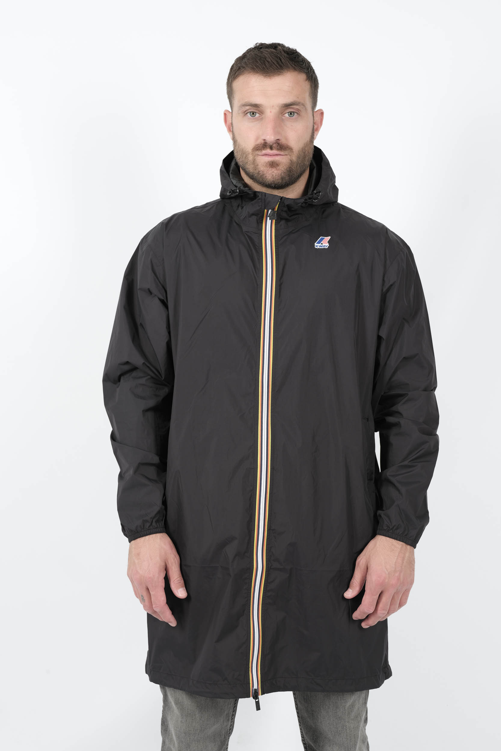 VESTE K-WAY LONGUE NOIR K2132XW-USY