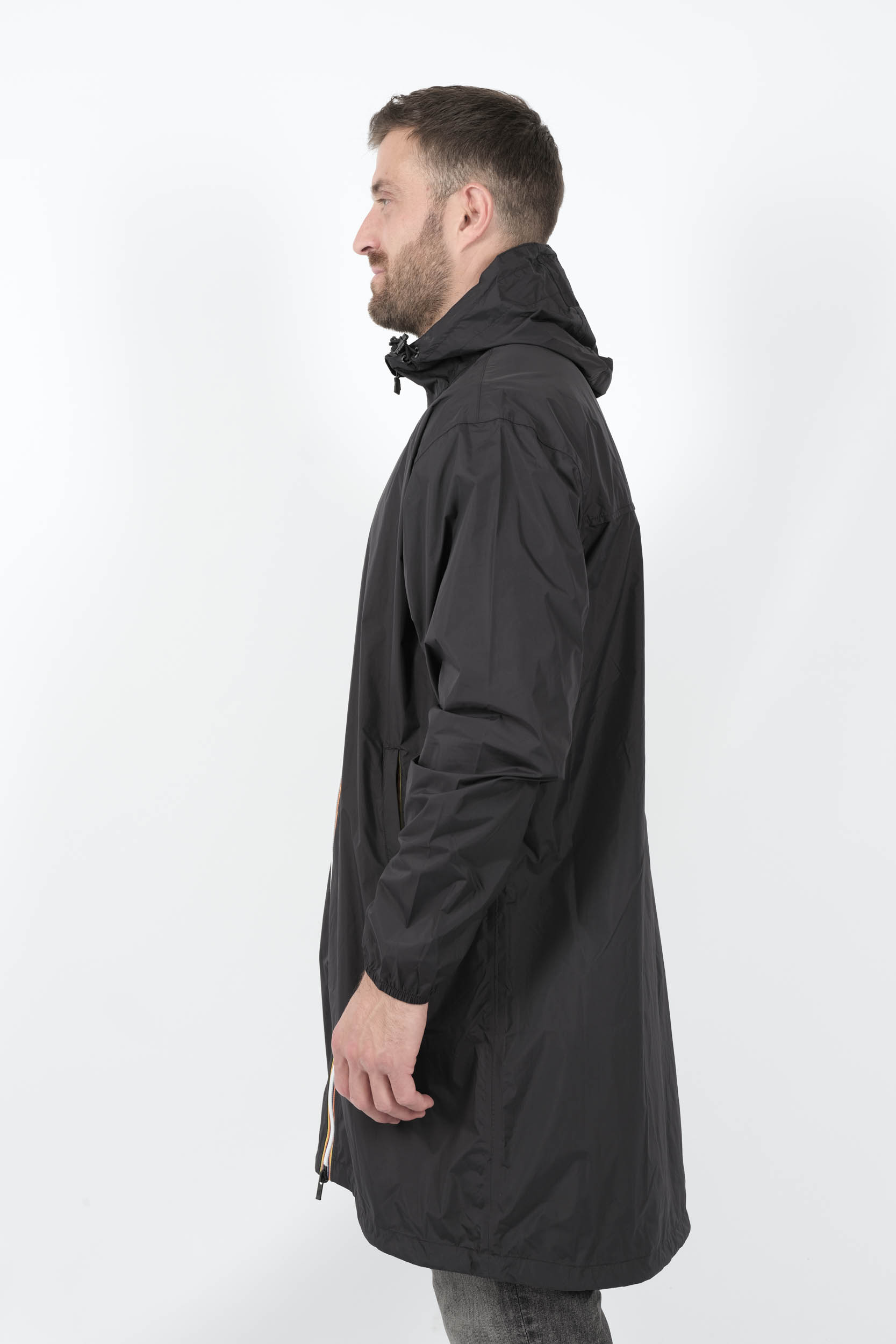 VESTE K-WAY LONGUE NOIR K2132XW-USY
