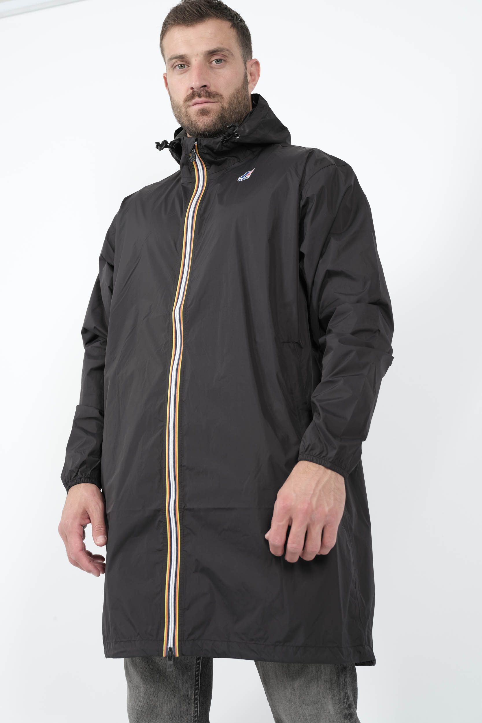 VESTE K-WAY LONGUE NOIR K2132XW-USY