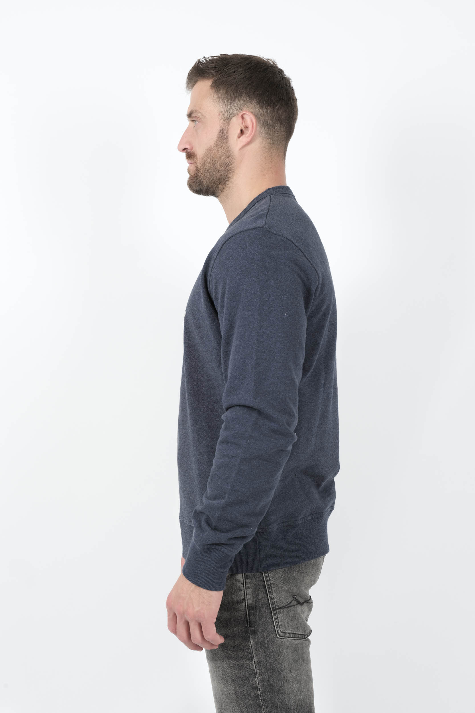  Image du produit SWEAT WOOLRICH COL ROND AVEC IMPRIME MARINE W02624014-3989 - 4