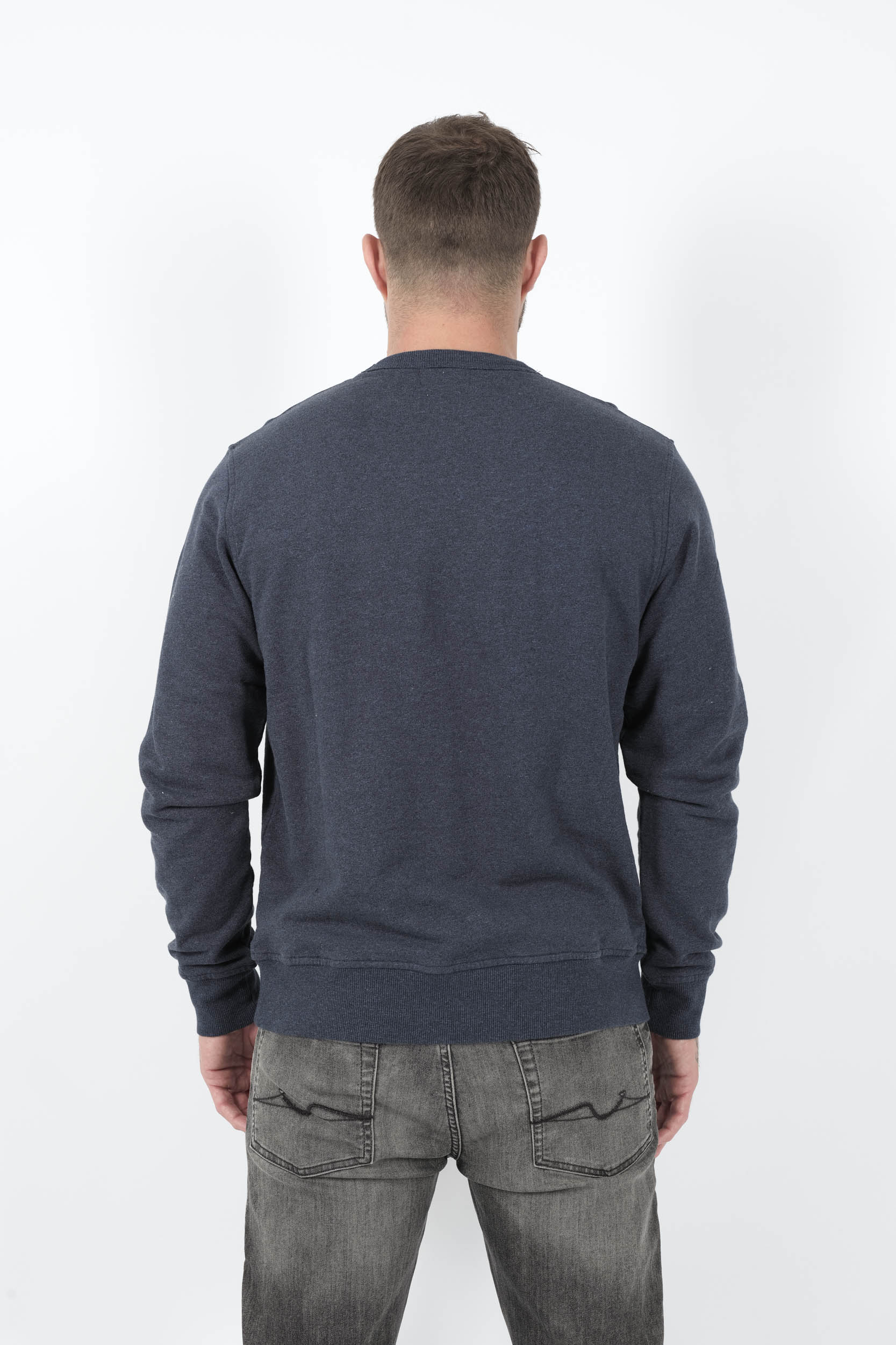  Image du produit SWEAT WOOLRICH COL ROND AVEC IMPRIME MARINE W02624014-3989 - 5