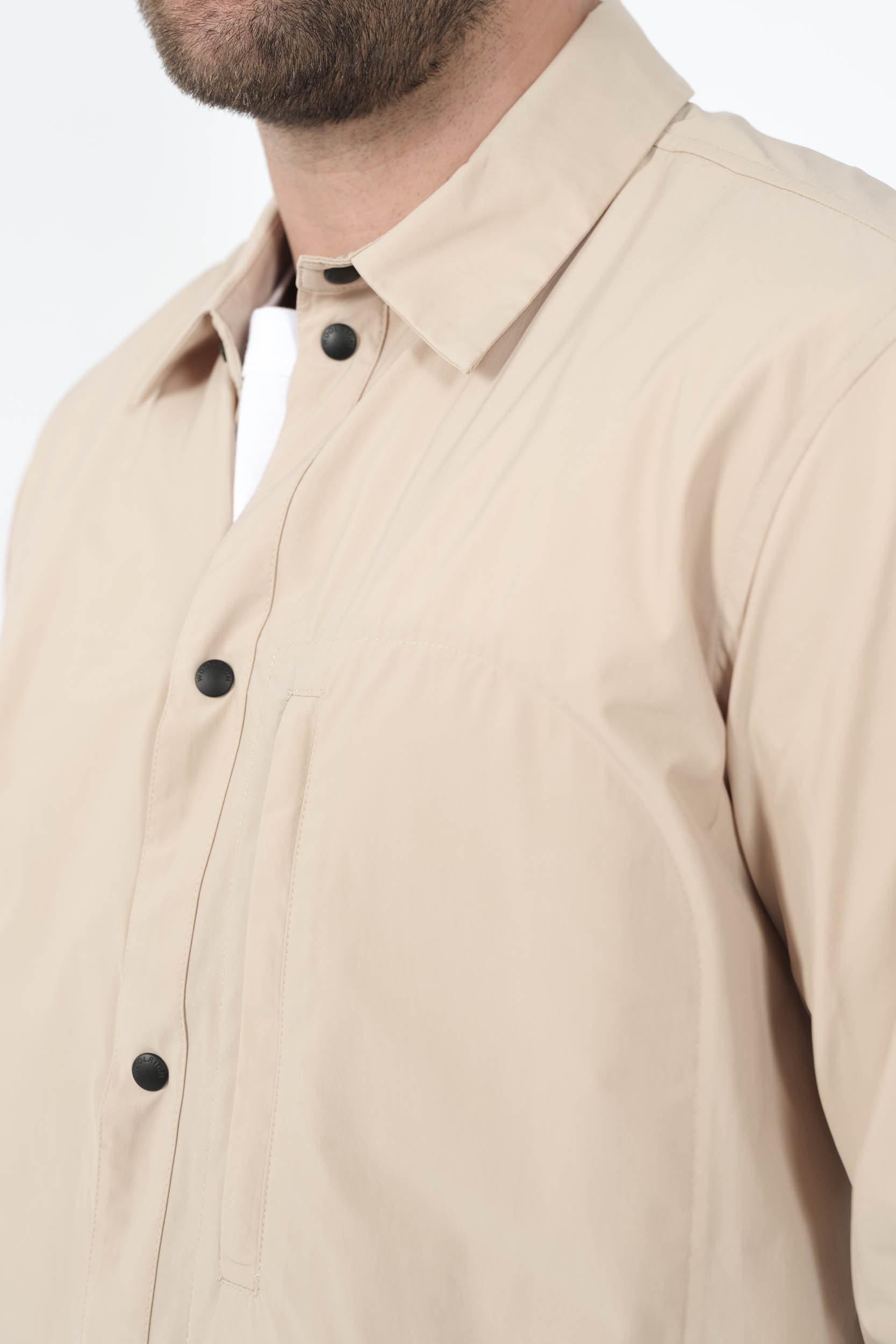 Image du produit SURCHEMISE WOOLRICH AVEC BOUTONS PRESSION BLANC CREME S01603128-8640 - 6