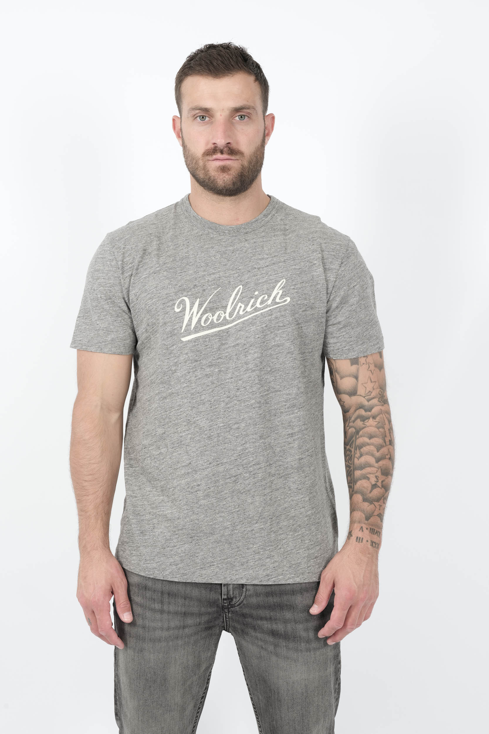  Image du produit TEE-SHIRT WOOLRICH AVEC IMPRIME GRIS E01503957-190 - 3