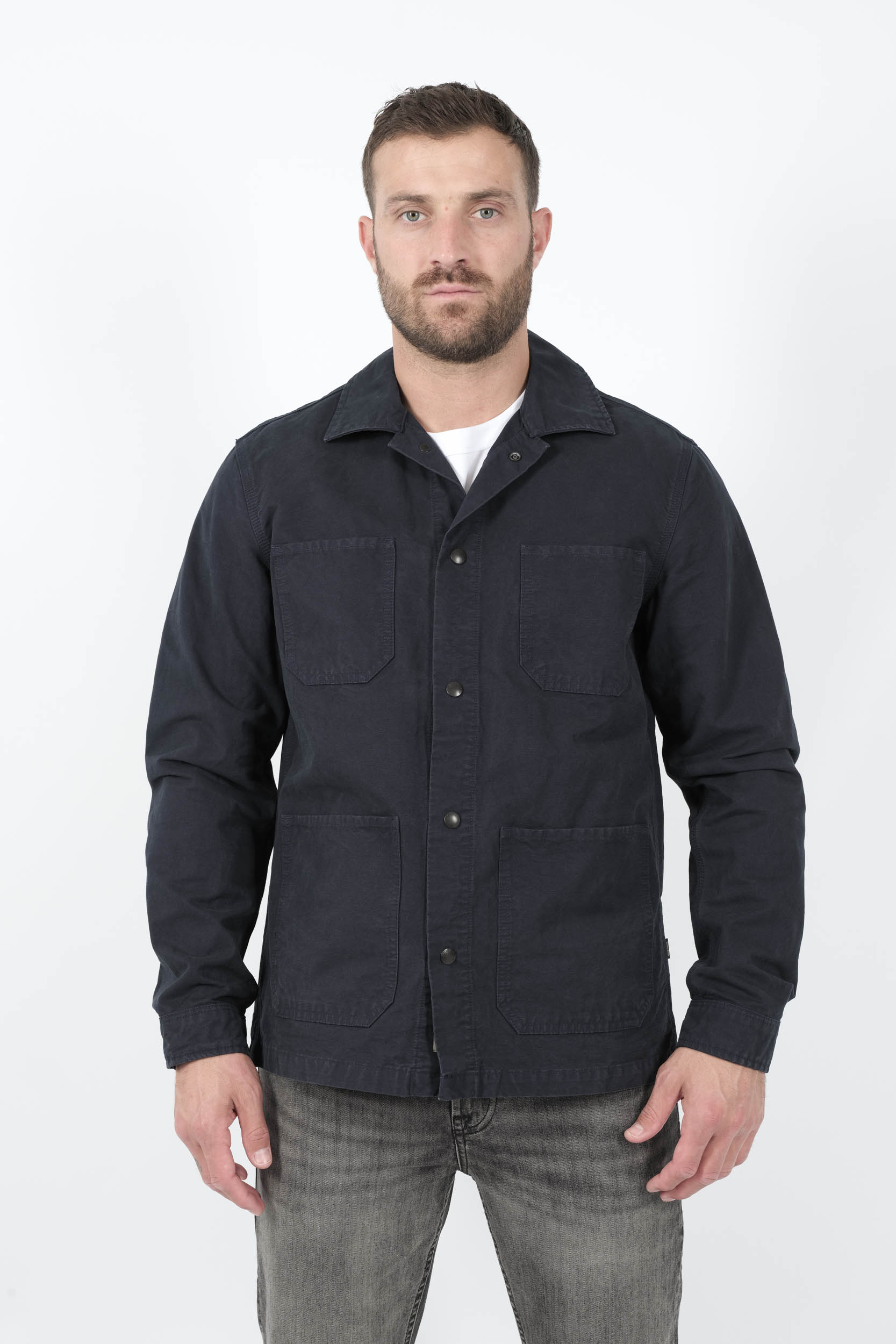  Image du produit SURCHEMISE WOOLRICH AVEC AVEC BOUTONS PRESSION EFFET JEANS MARINE S01663953-3989 - 3