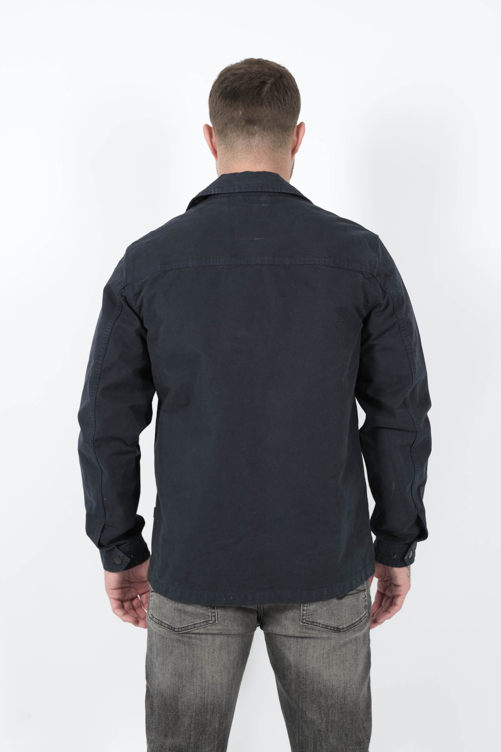  Image du produit SURCHEMISE WOOLRICH AVEC AVEC BOUTONS PRESSION EFFET JEANS MARINE S01663953-3989 - 5