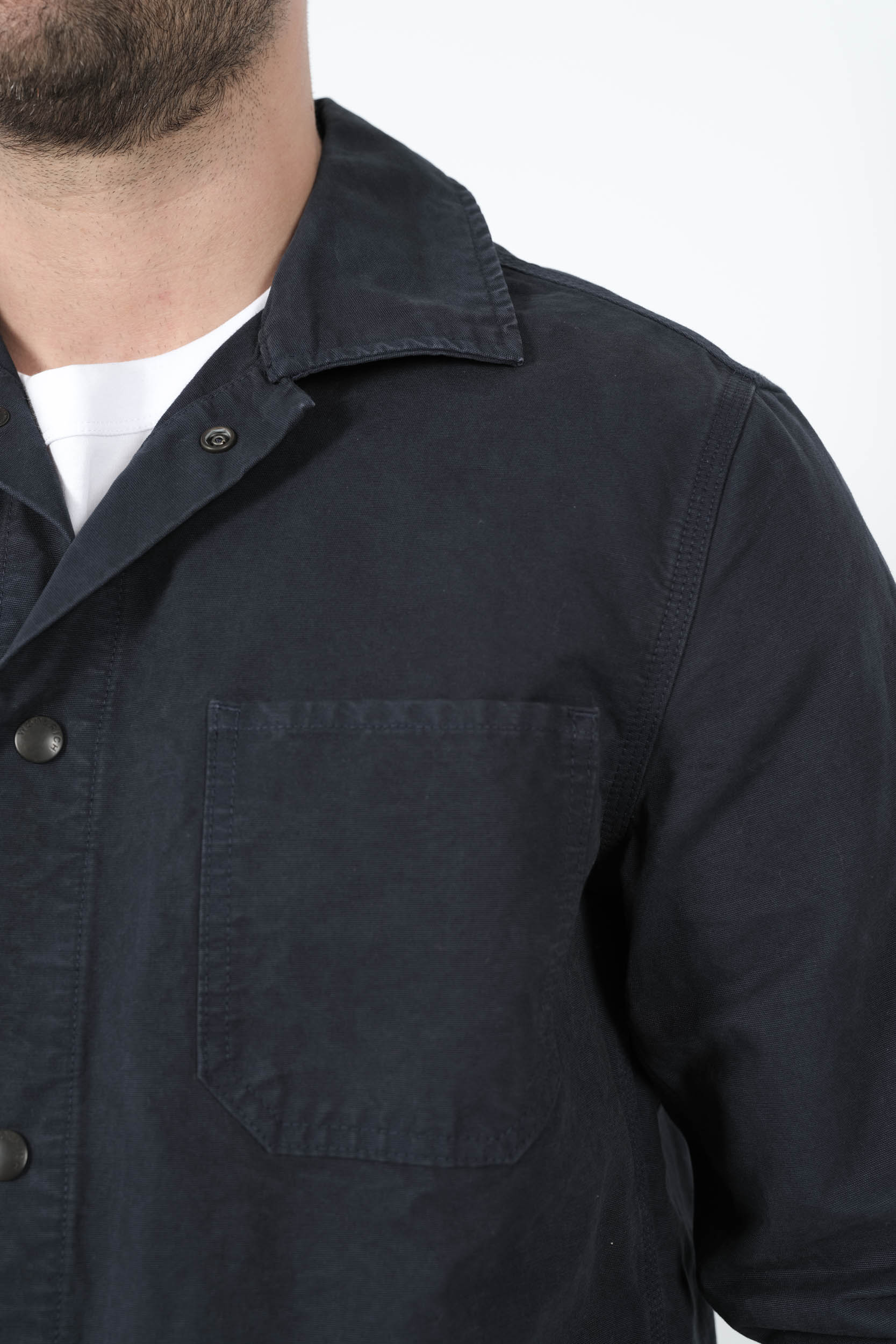 Image du produit SURCHEMISE WOOLRICH AVEC AVEC BOUTONS PRESSION EFFET JEANS MARINE S01663953-3989 - 6