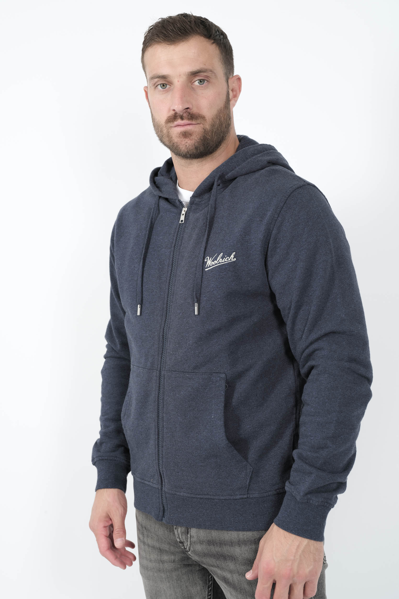  Image du produit SWEAT WOOLRICH AVEC ZIP ET CAPUCHE BLEU W02654014-398 - 2