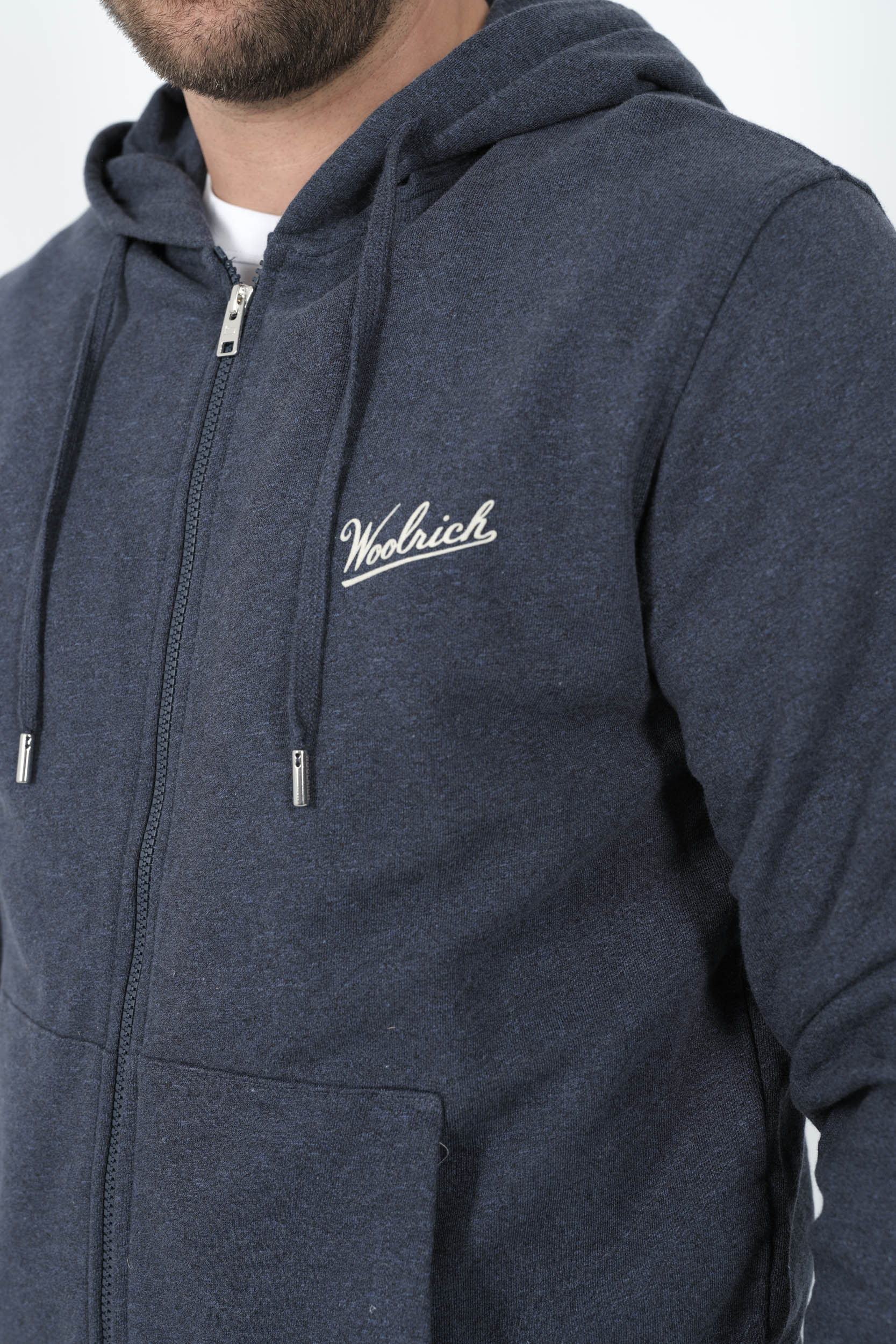  Image du produit SWEAT WOOLRICH AVEC ZIP ET CAPUCHE BLEU W02654014-398 - 6