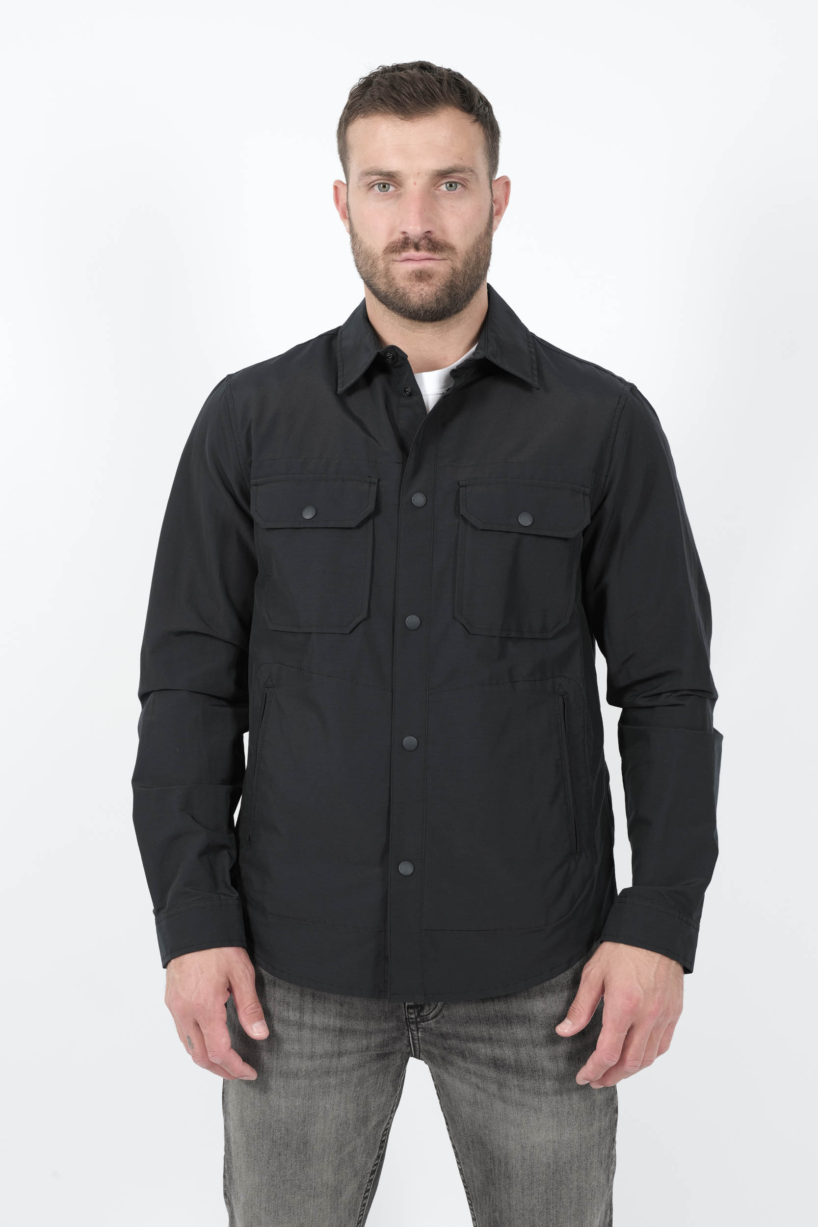  Image du produit SURCHEMISE WOOLRICH AVEC BOUTONS PRESSION MARINE WO0S0186-MLB - 3