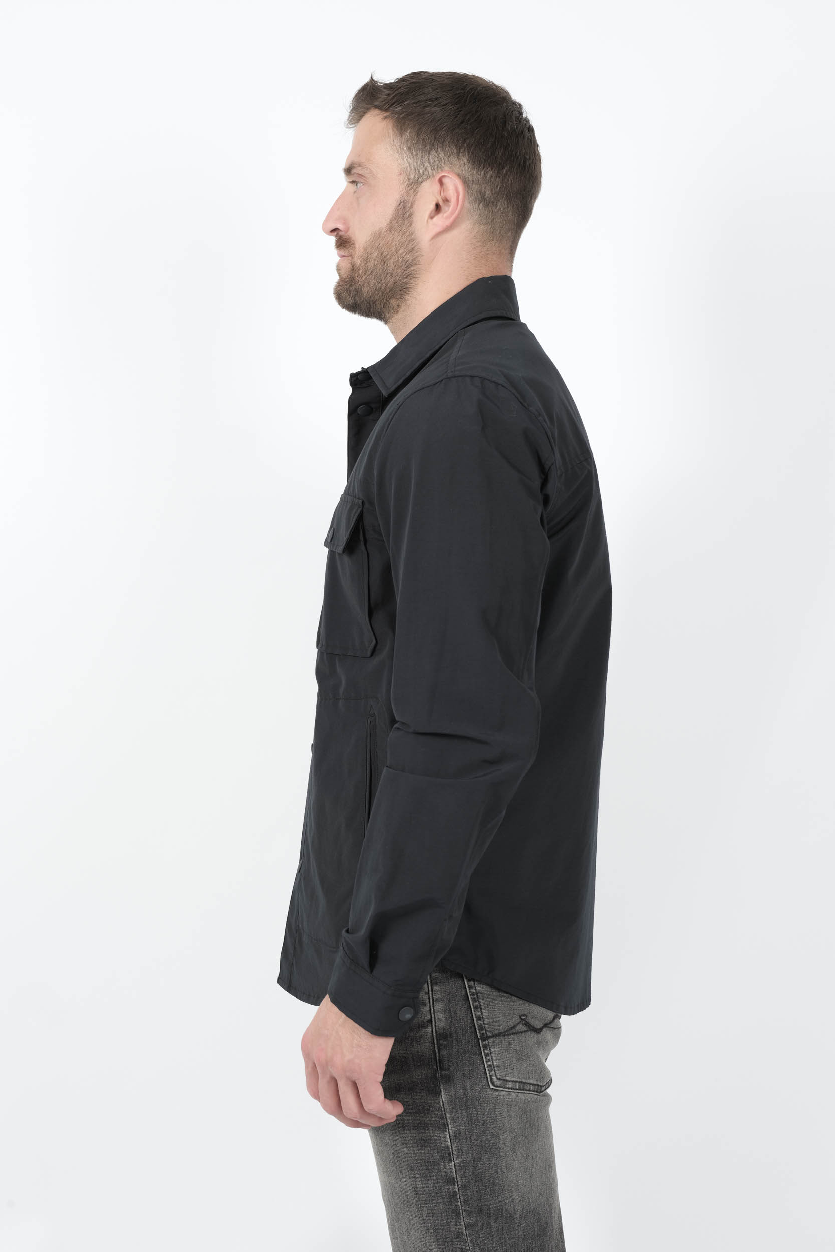  Image du produit SURCHEMISE WOOLRICH AVEC BOUTONS PRESSION MARINE WO0S0186-MLB - 4