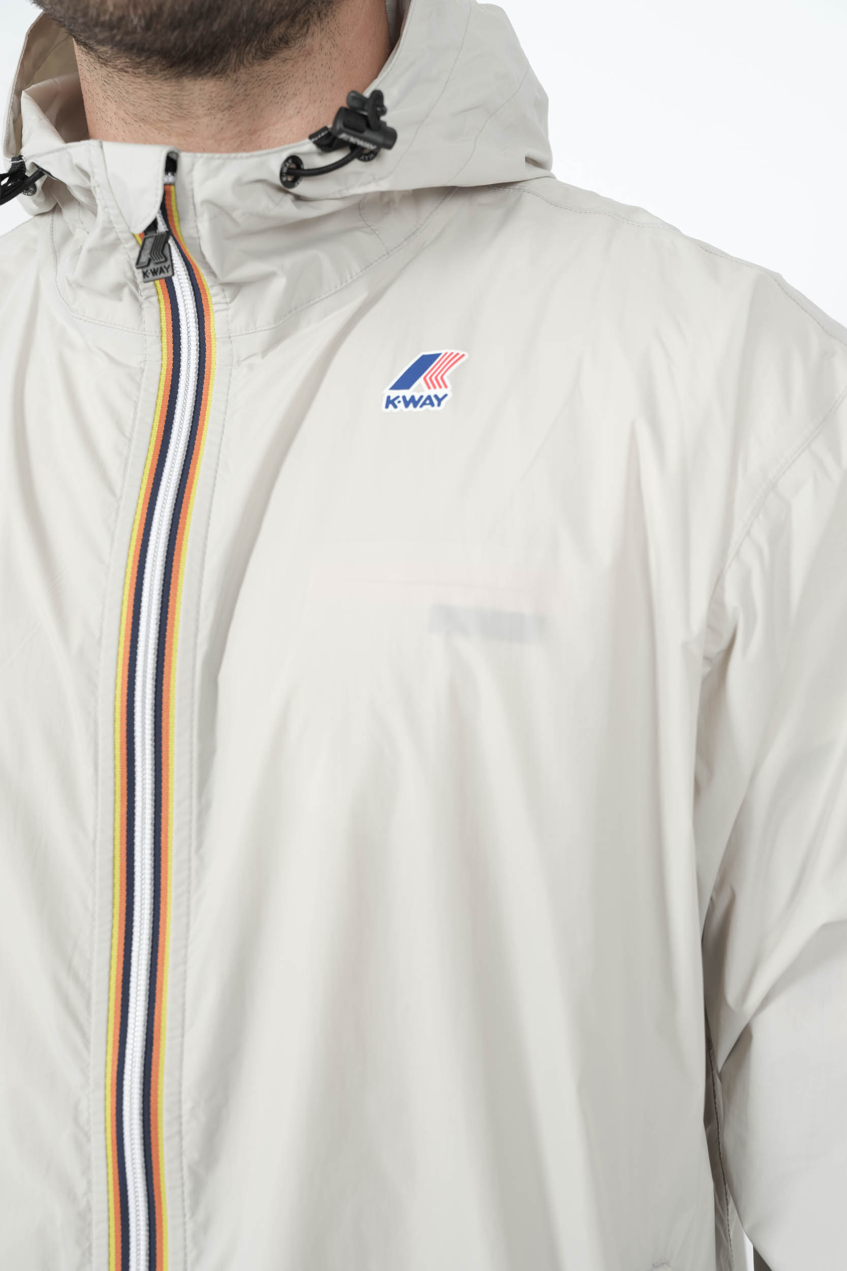 VESTE K-WAY LONGUE ECRU K2132XW-634