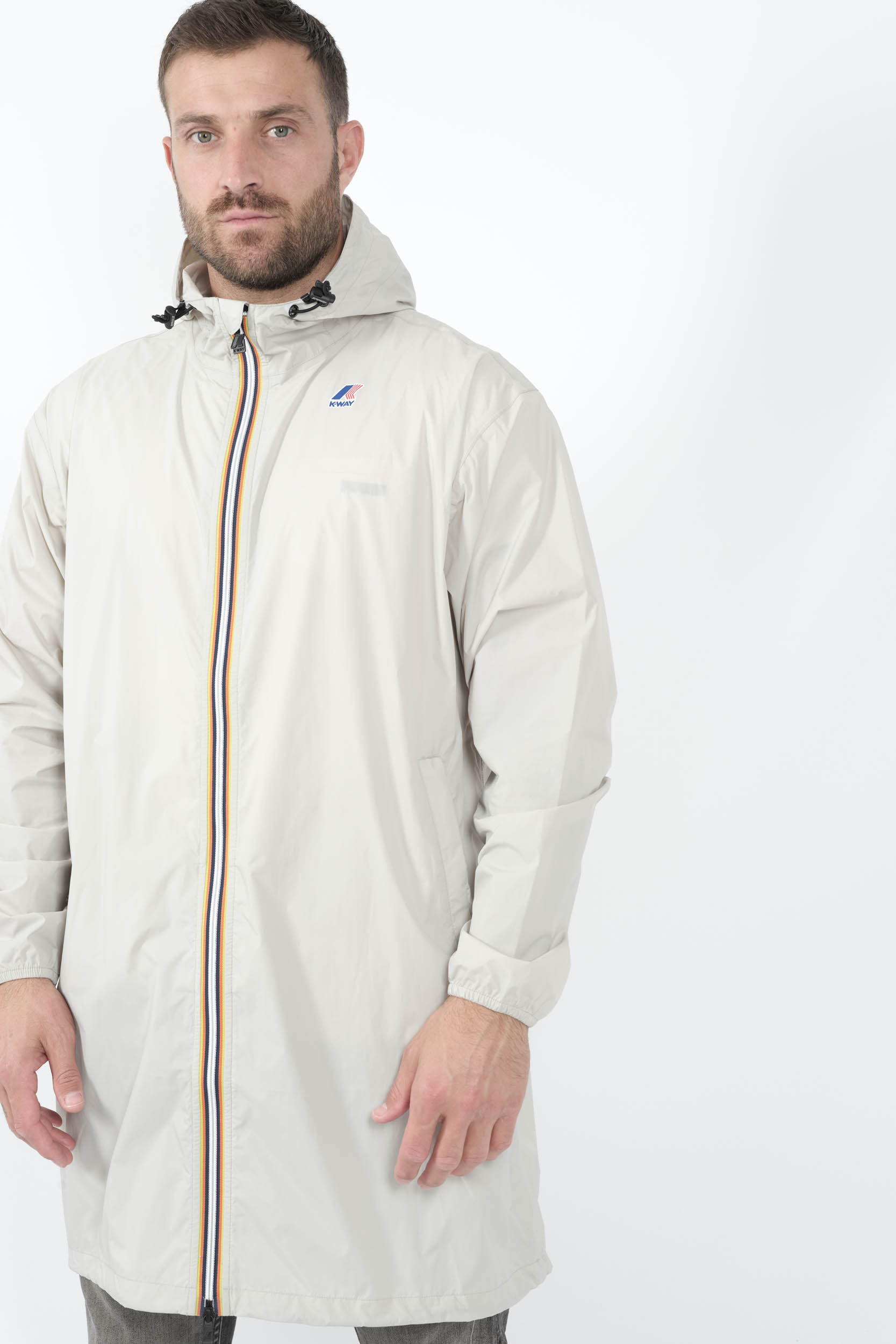 VESTE K-WAY LONGUE ECRU K2132XW-634