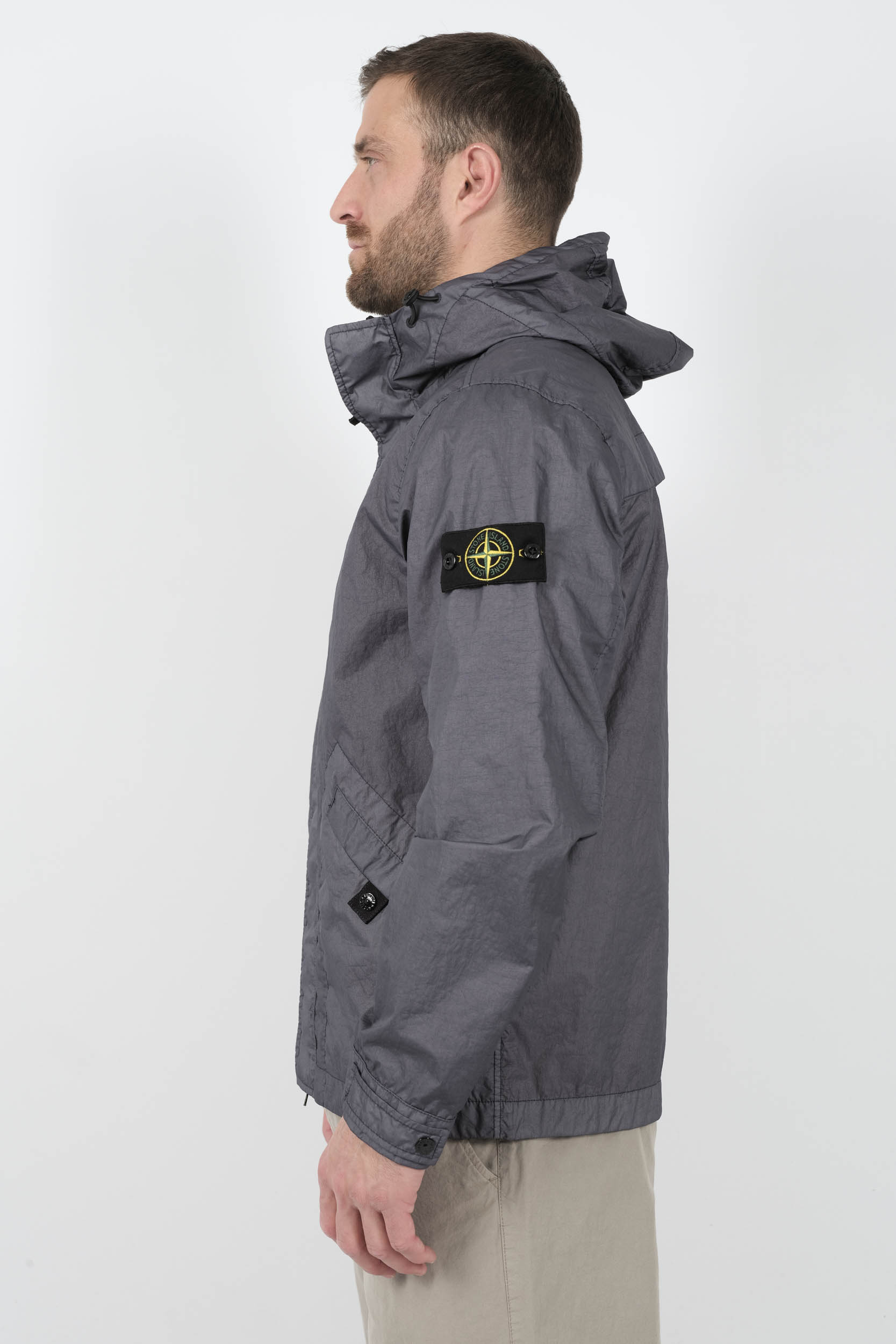 VESTE STONE ISLAND EN NYLON METAL BLEU S154193SA21-V0094
