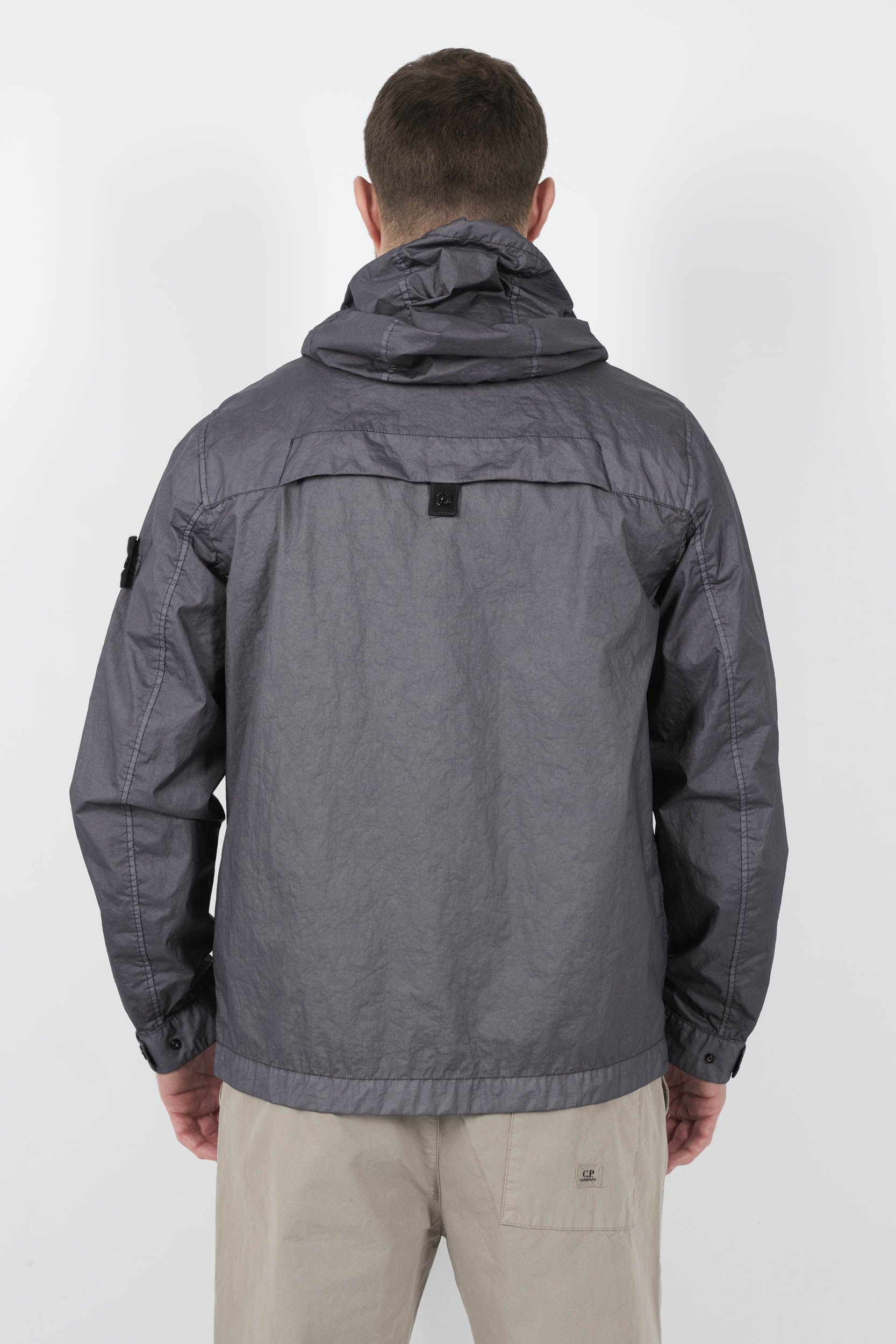 VESTE STONE ISLAND EN NYLON METAL BLEU S154193SA21-V0094