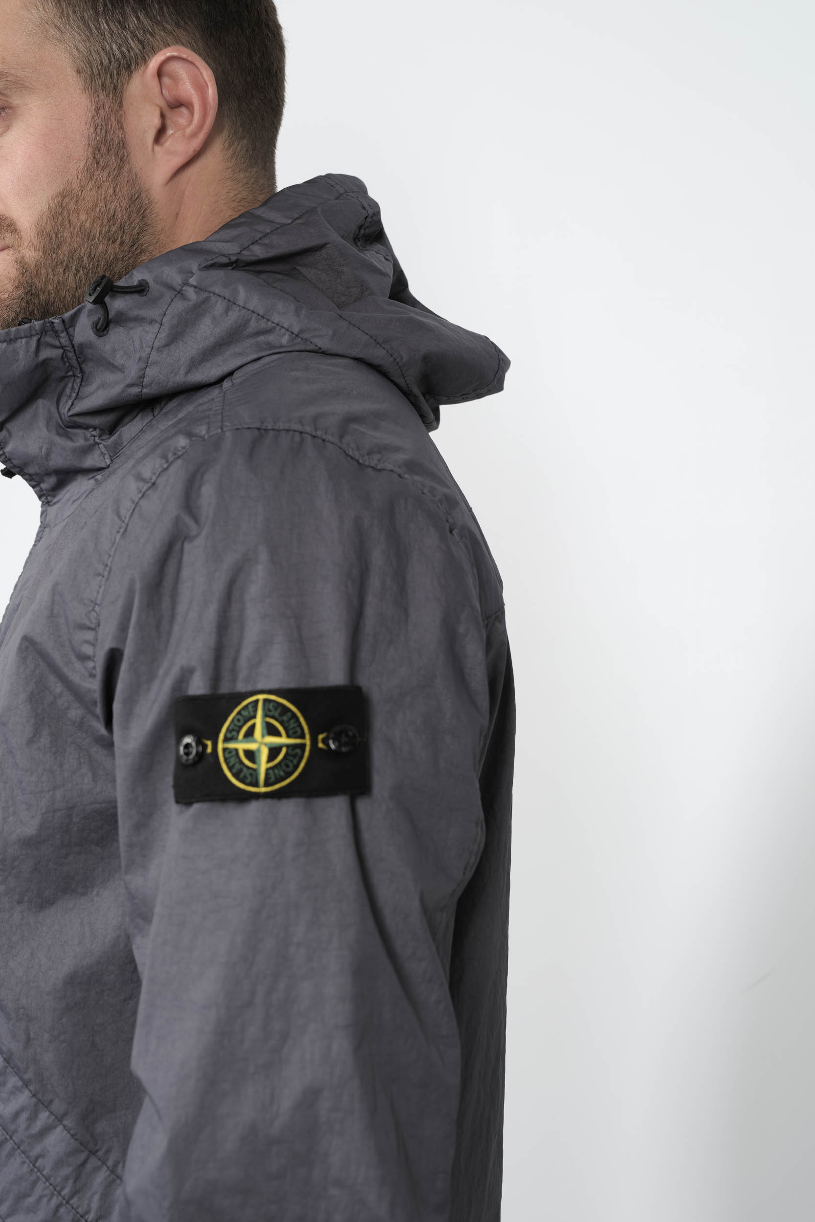 VESTE STONE ISLAND EN NYLON METAL BLEU S154193SA21-V0094