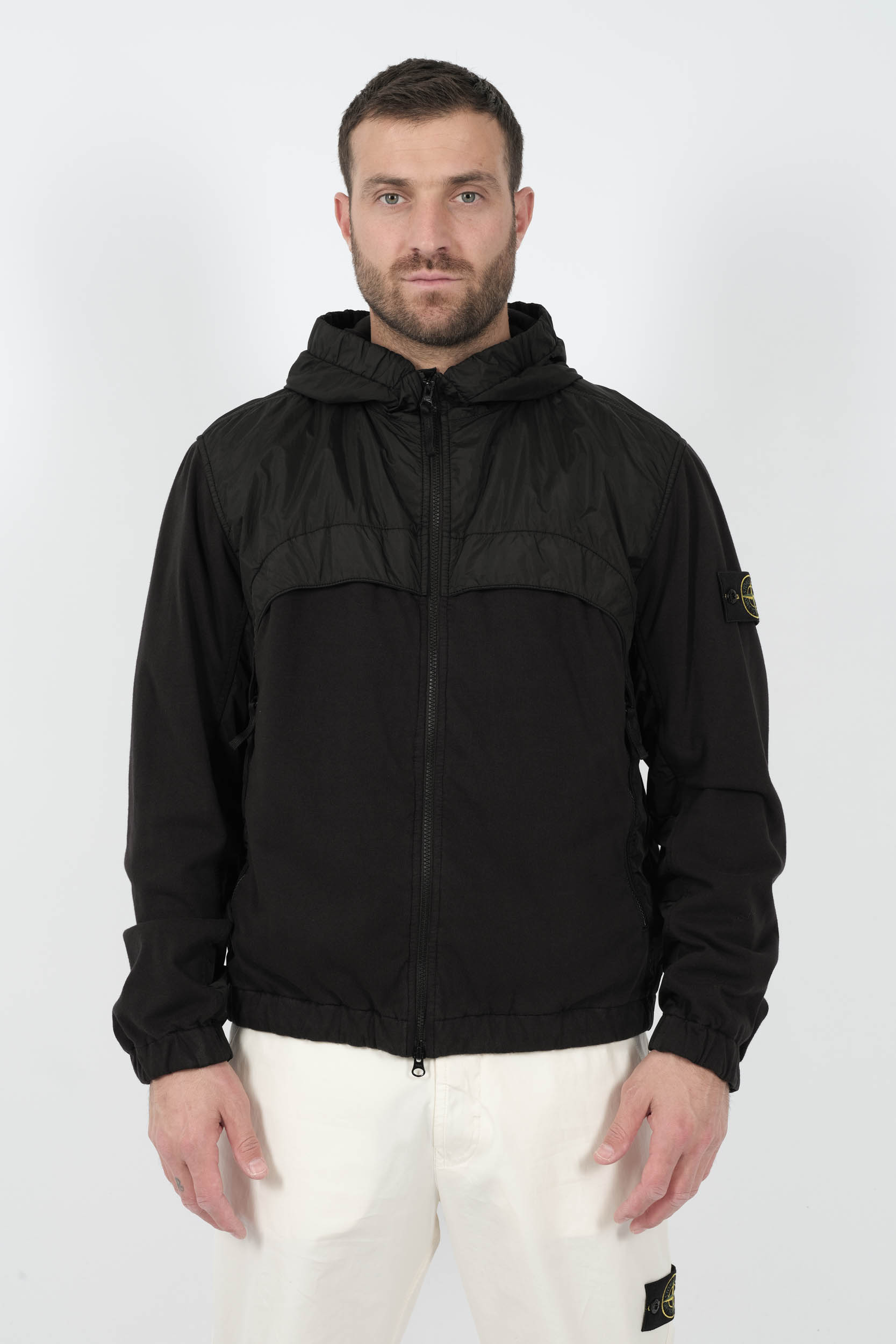 VESTE STONE ISLAND BI-MATIERE NOIR S154141S0A23-V0029