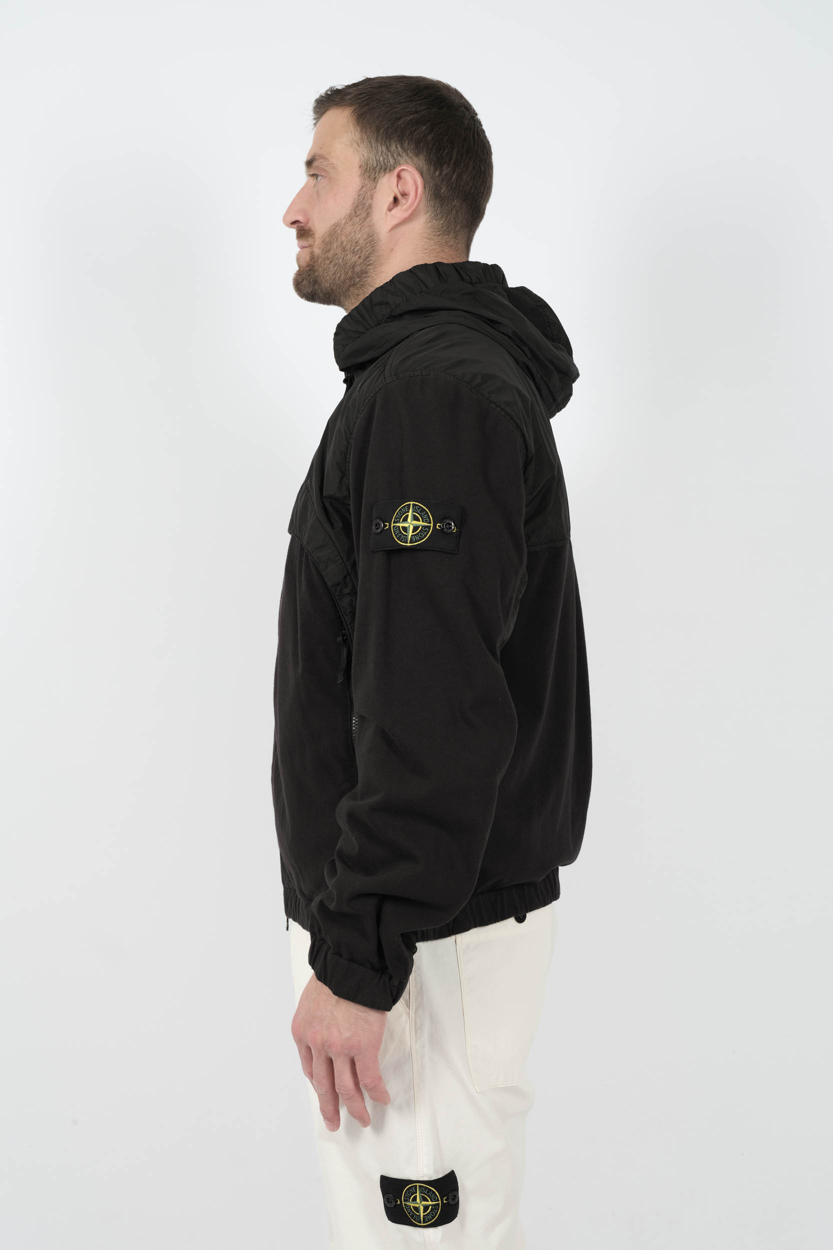 VESTE STONE ISLAND BI-MATIERE NOIR S154141S0A23-V0029