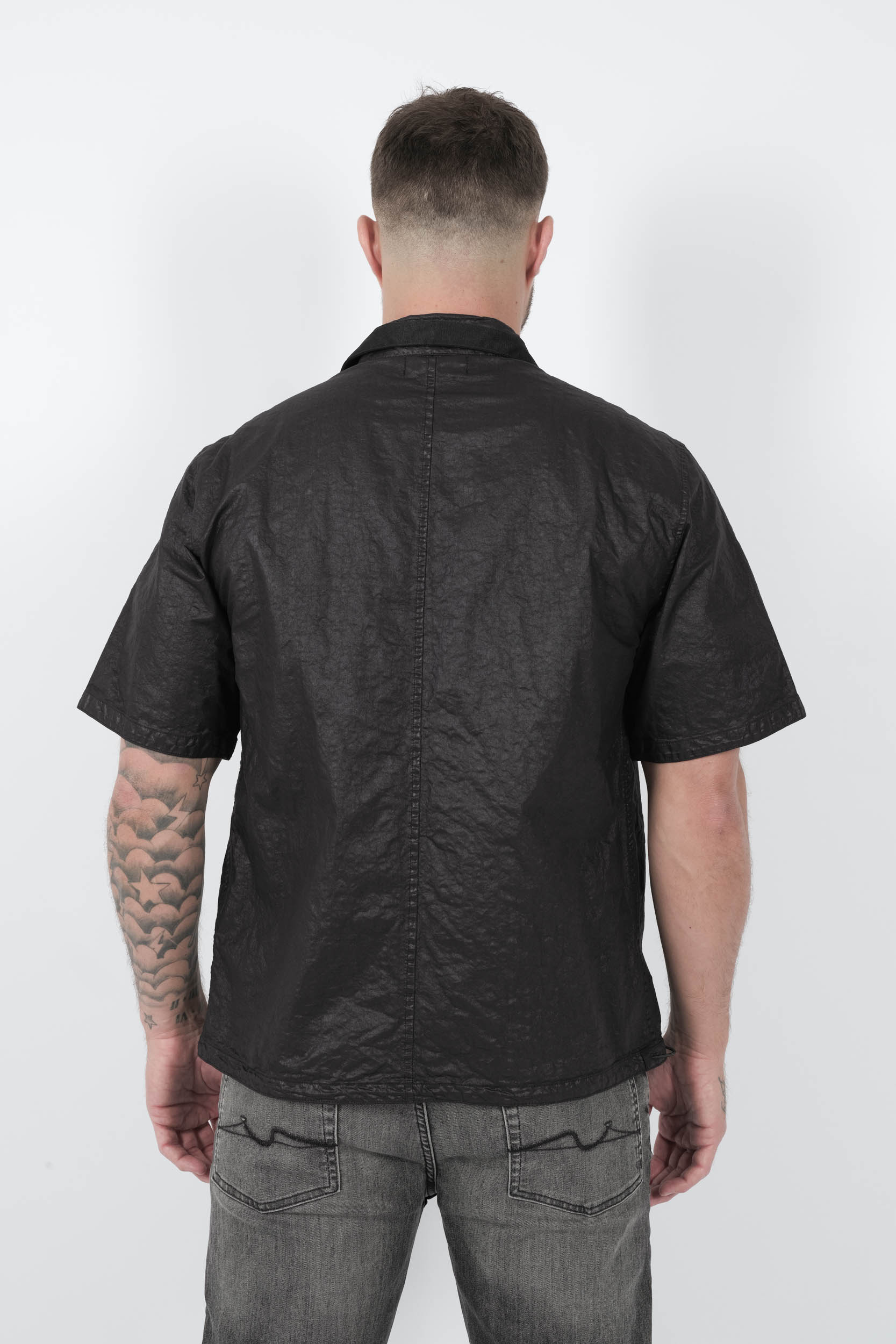 CHEMISE STONE ISLAND EN NYLON NOIR S151228S69-V0029