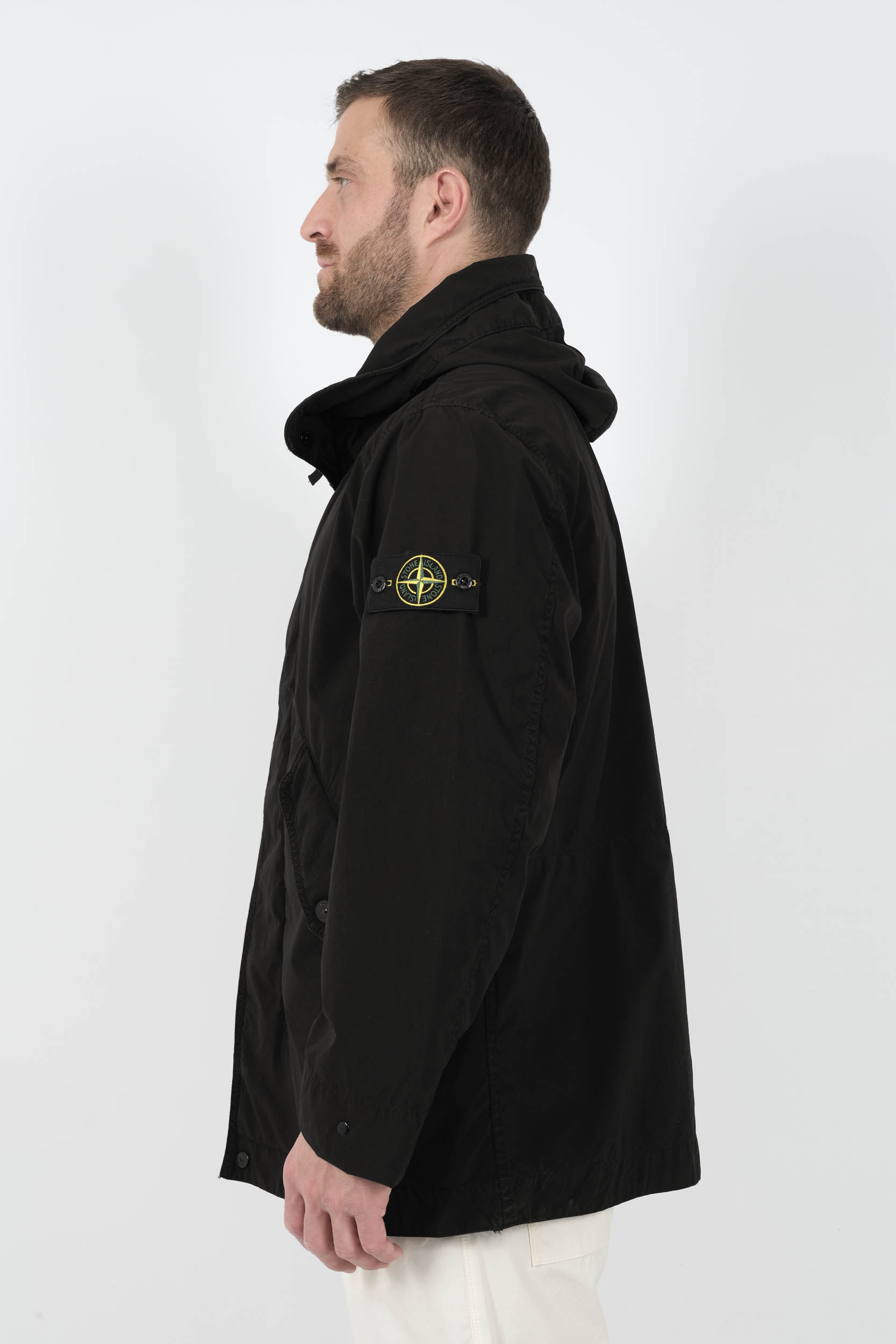 VESTE STONE ISLAND A CAPUCHE NOIR S154129S41-V0029