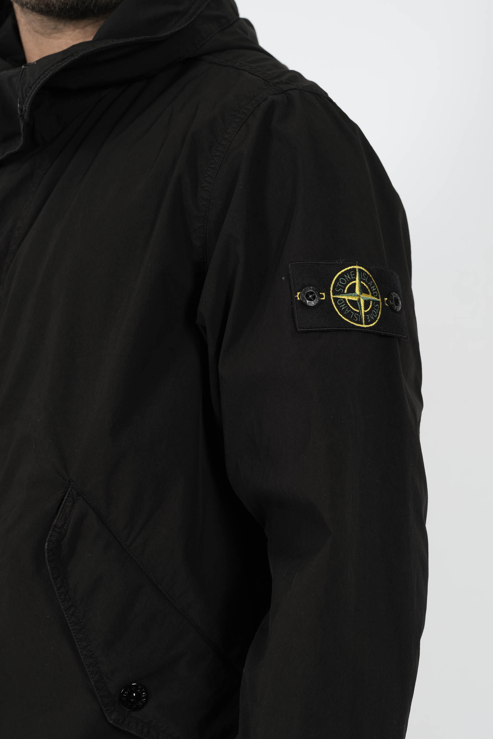 VESTE STONE ISLAND A CAPUCHE NOIR S154129S41-V0029
