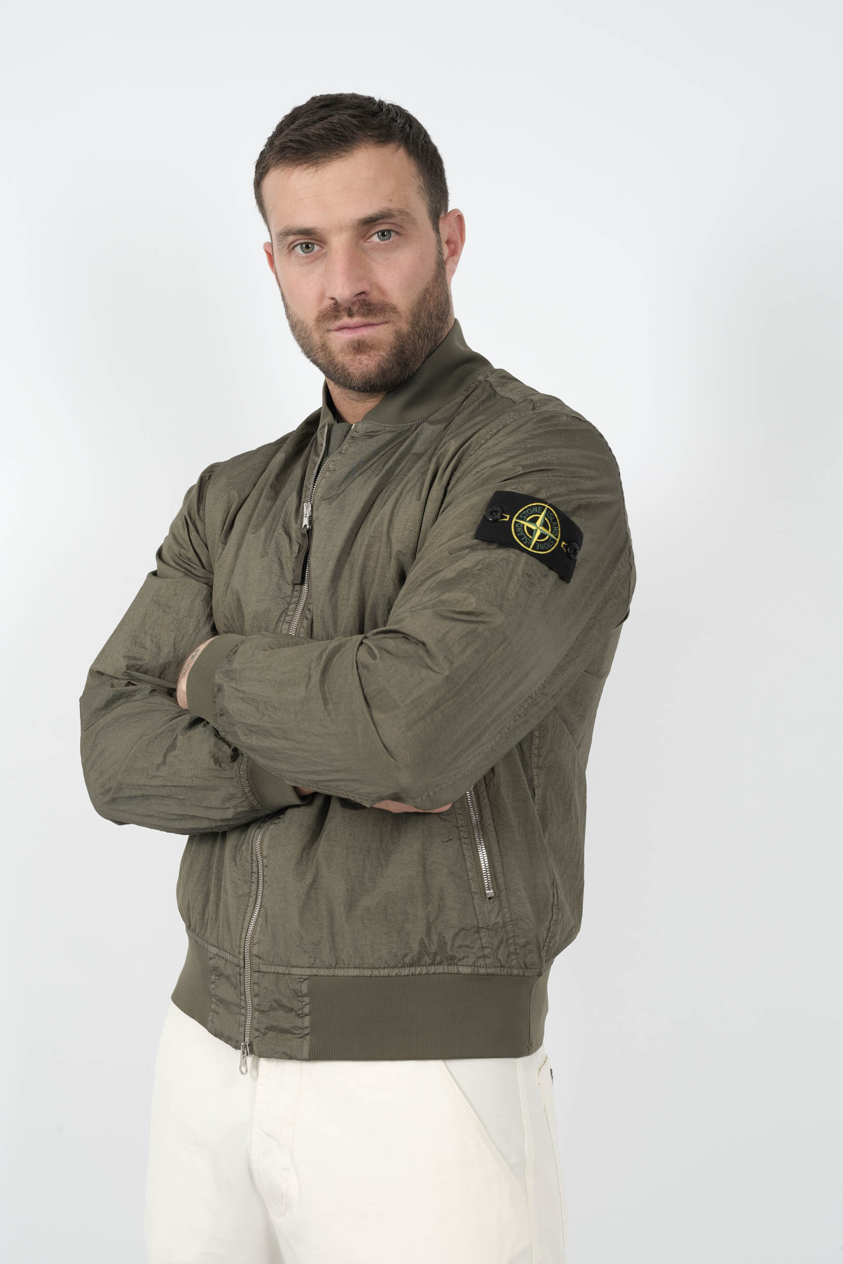 VESTE STONE ISLAND NYLON VERT S154119S20-V0054