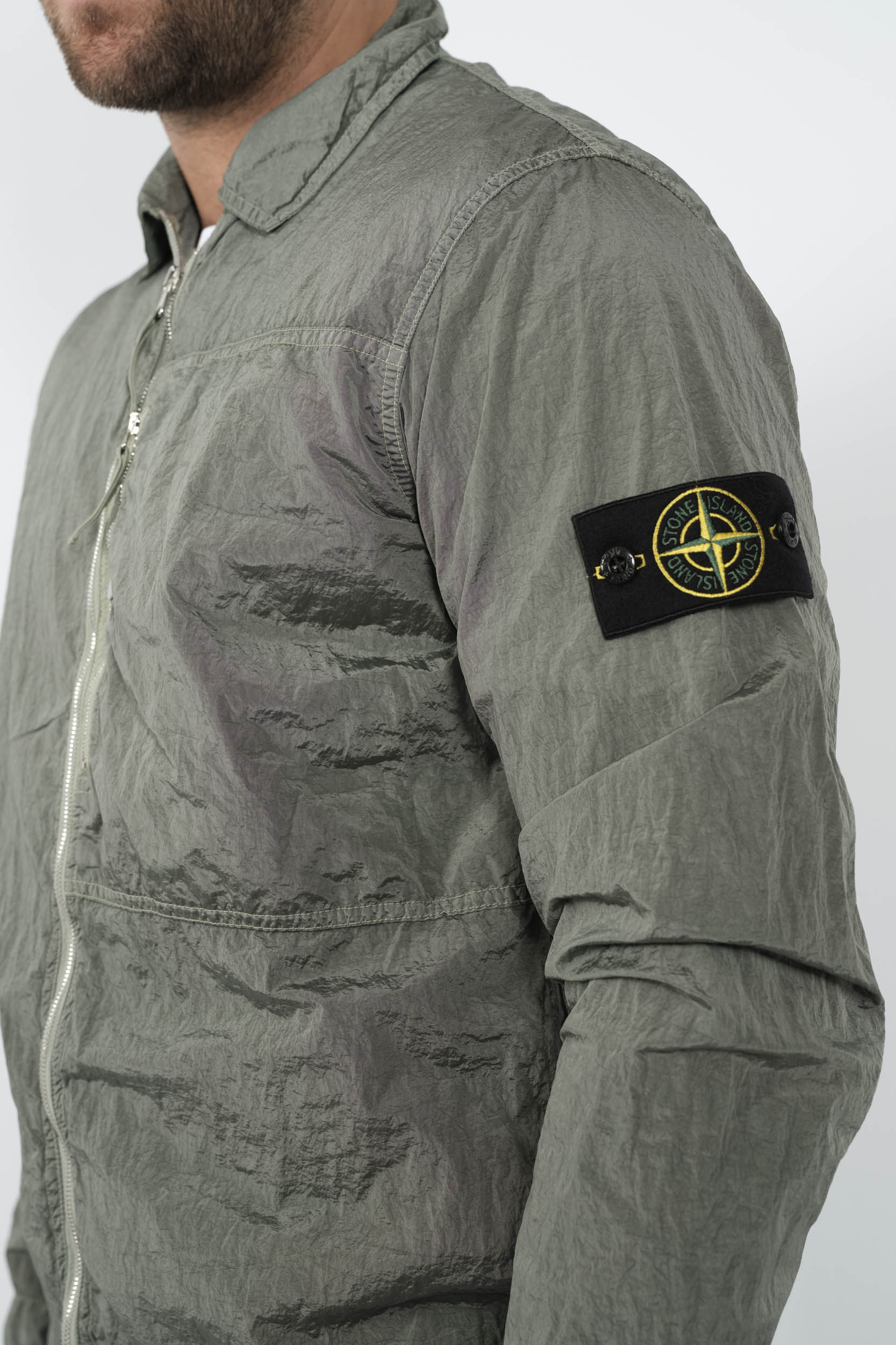  Image du produit SURCHEMISE STONE ISLAND ZIPPE NYLON VERT S151205S19-V0055 - 6