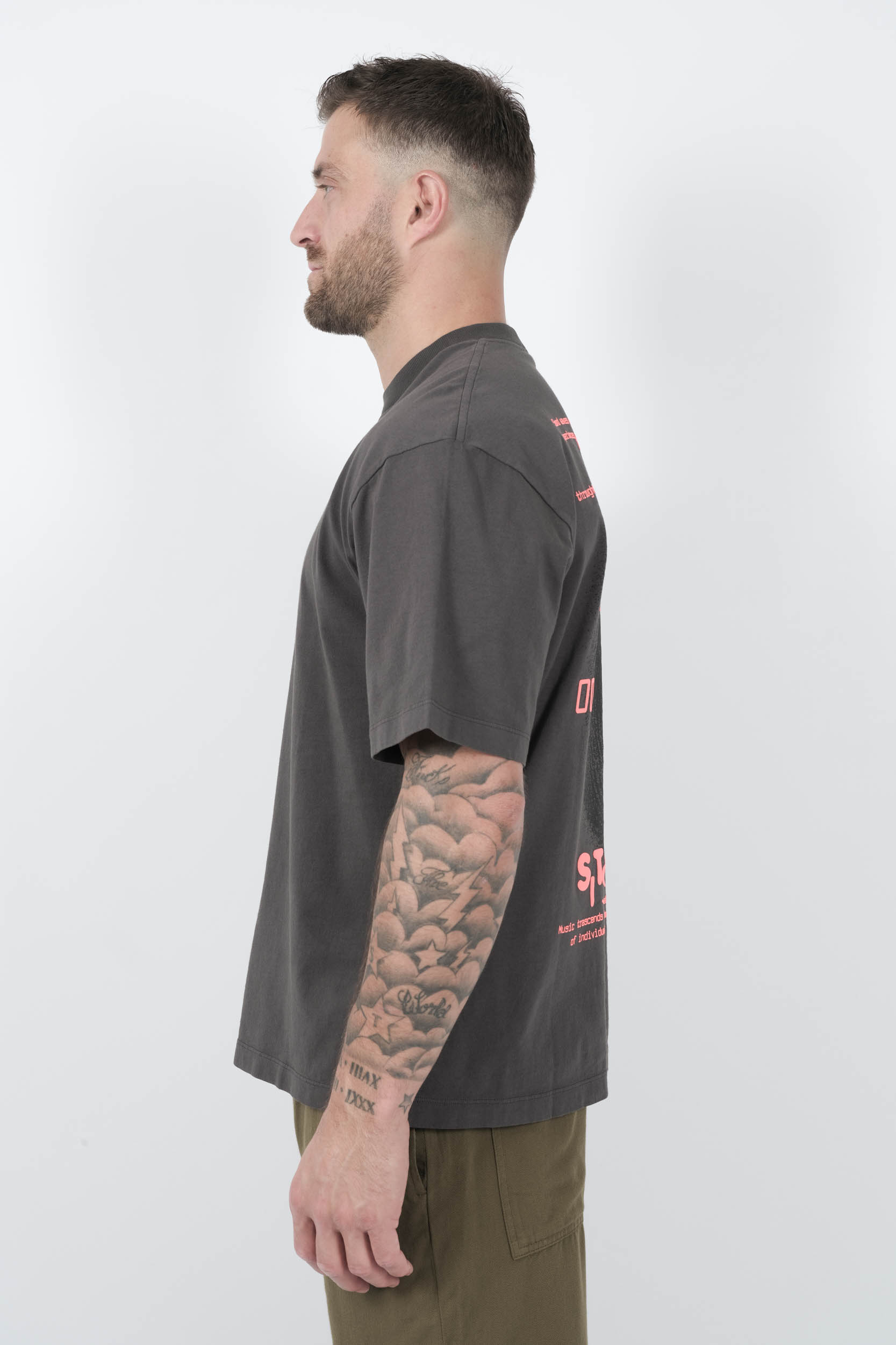  Image du produit TEE-SHIRT STONE ISLAND AVEC IMPRIME "FINGER PRINT" GRIS ANTHRACITE S152116S89-V0 - 4