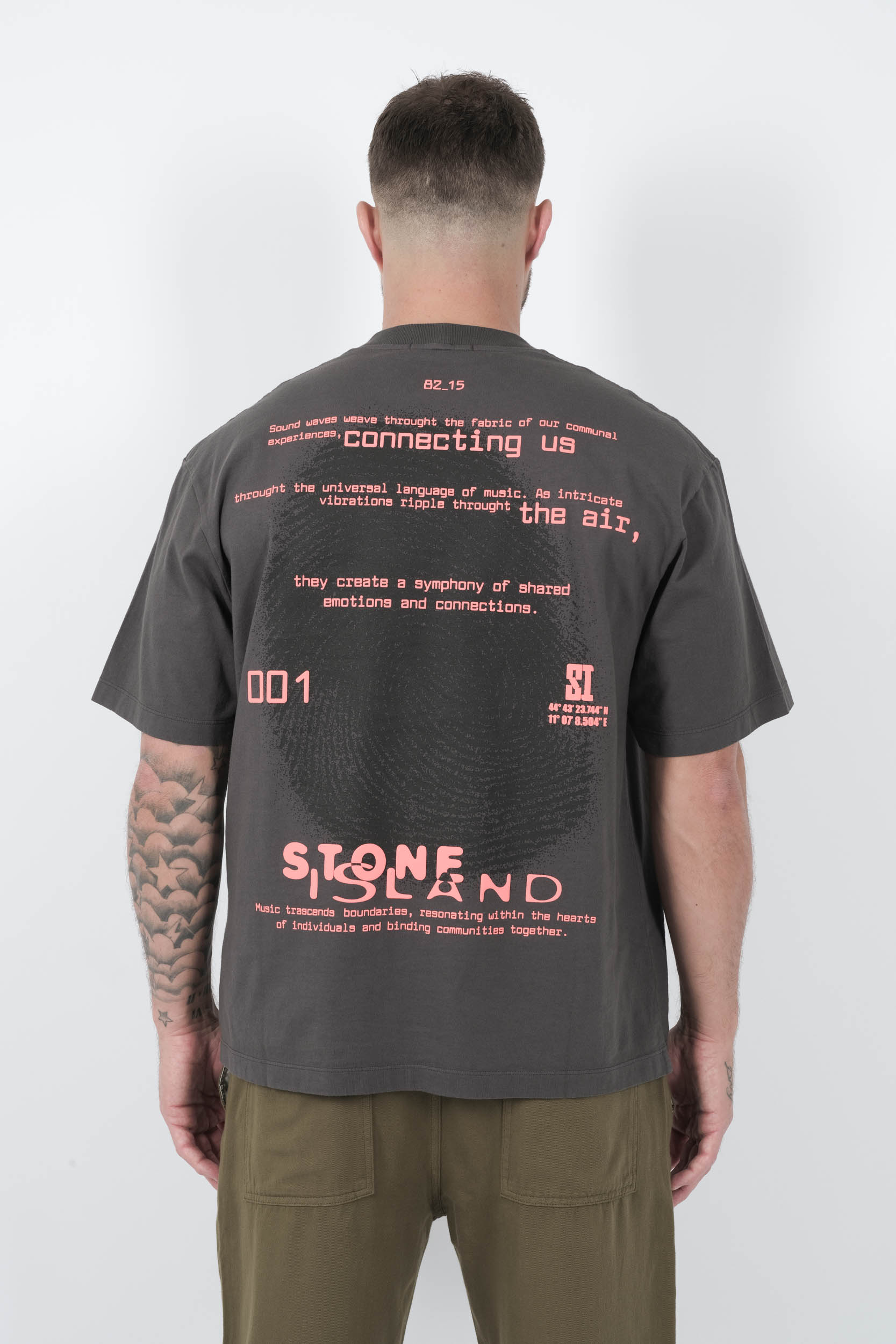  Image du produit TEE-SHIRT STONE ISLAND AVEC IMPRIME "FINGER PRINT" GRIS ANTHRACITE S152116S89-V0 - 5