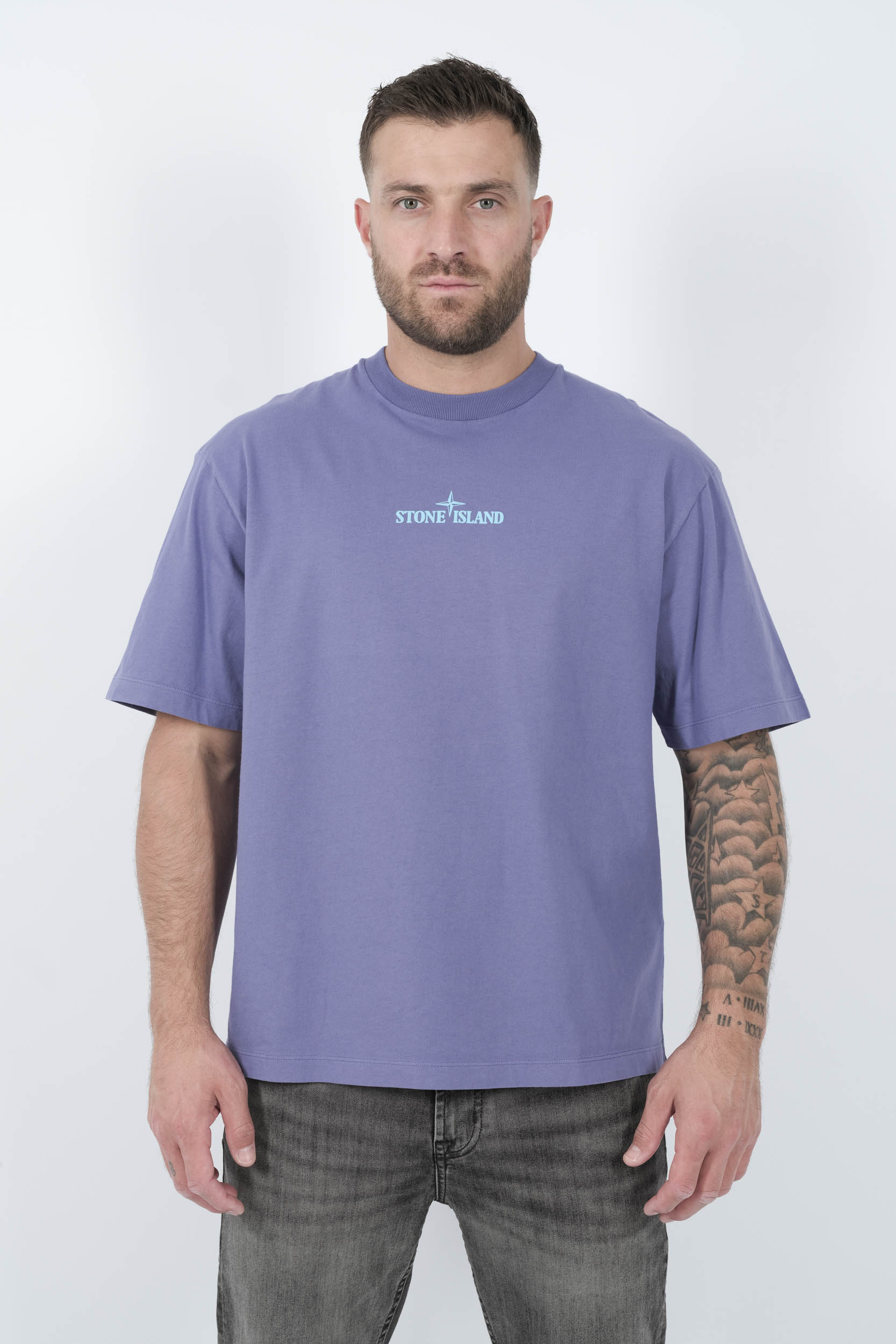  Image du produit TEE-SHIRT STONE ISLAND AVEC IMPRIME "FINGER PRINT" VIOLET S152116S89-V0047 - 3