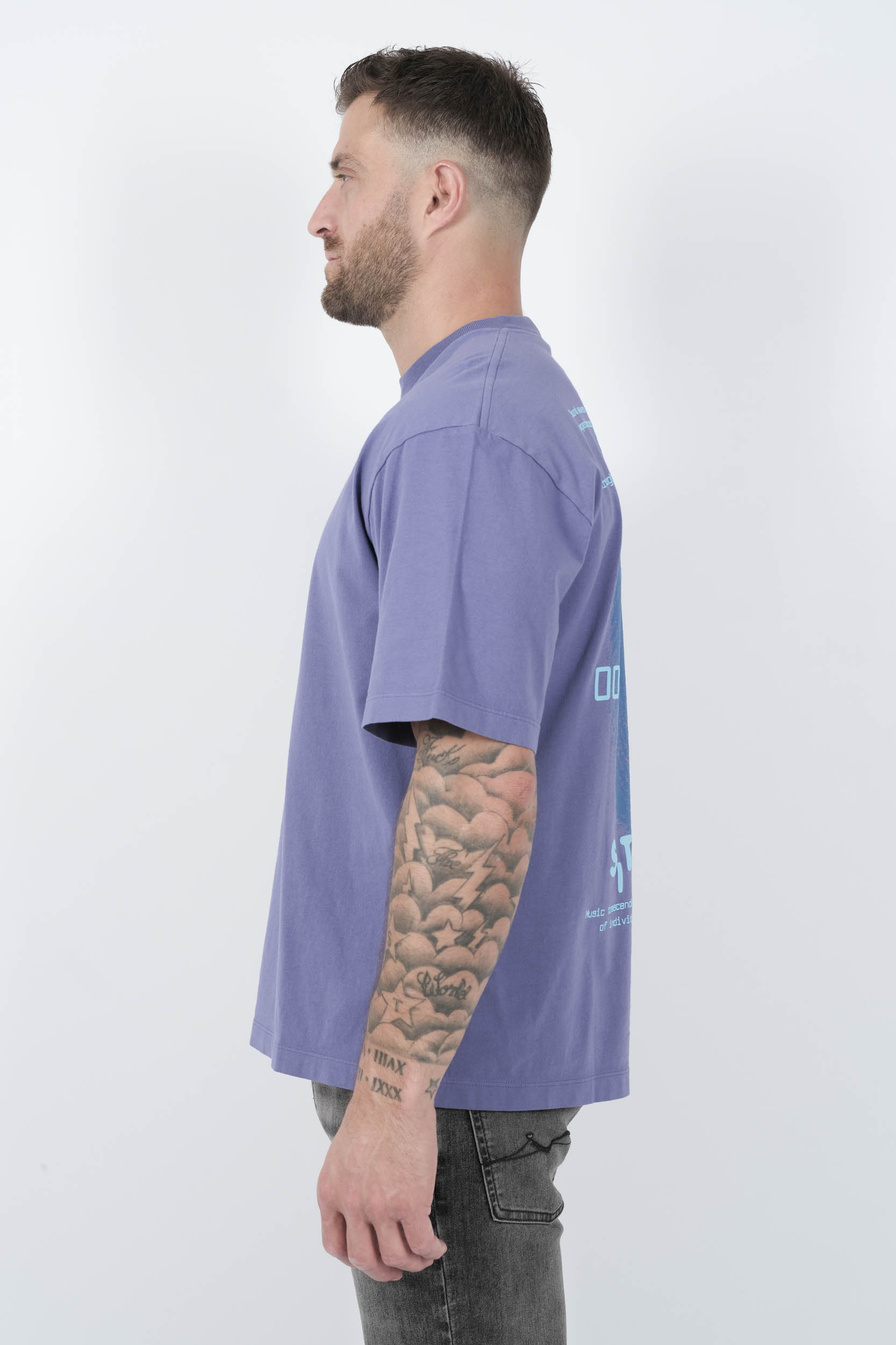  Image du produit TEE-SHIRT STONE ISLAND AVEC IMPRIME "FINGER PRINT" VIOLET S152116S89-V0047 - 4
