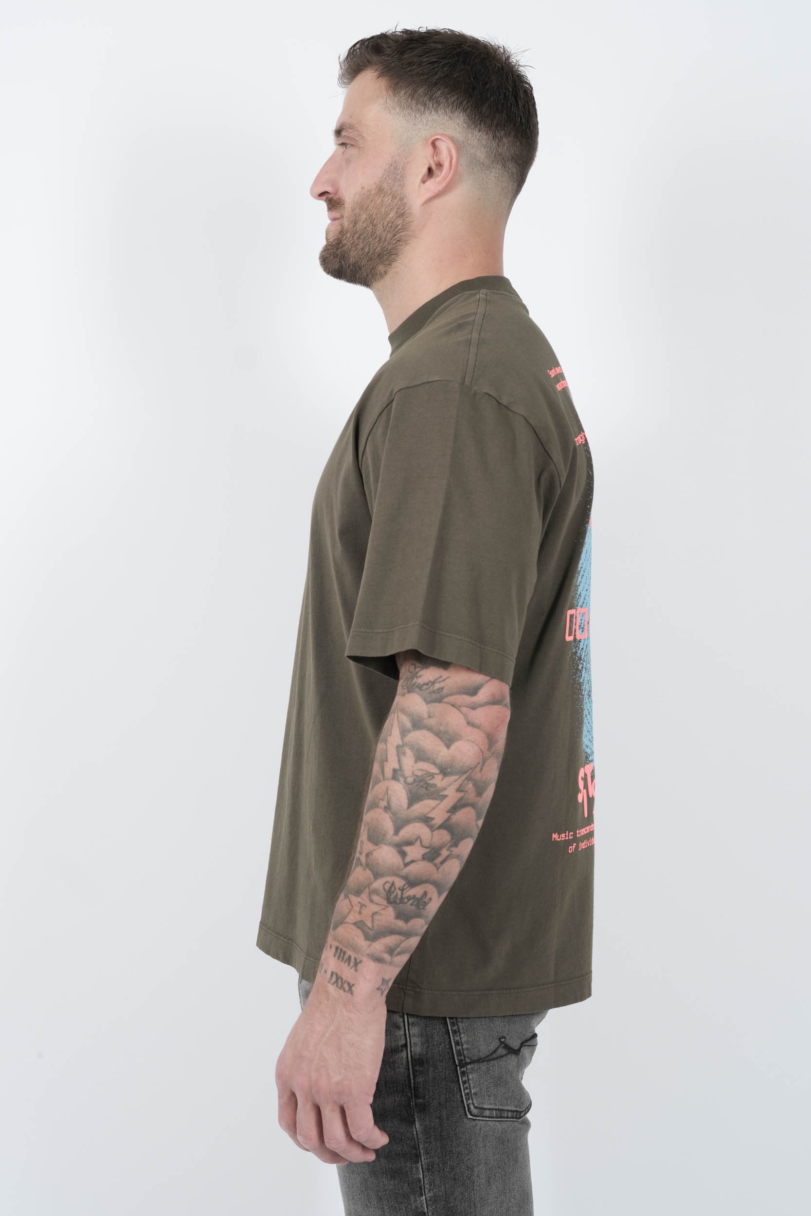 Tee-shirt Stone Island à manches courtes avec imprimé "Finger Print"