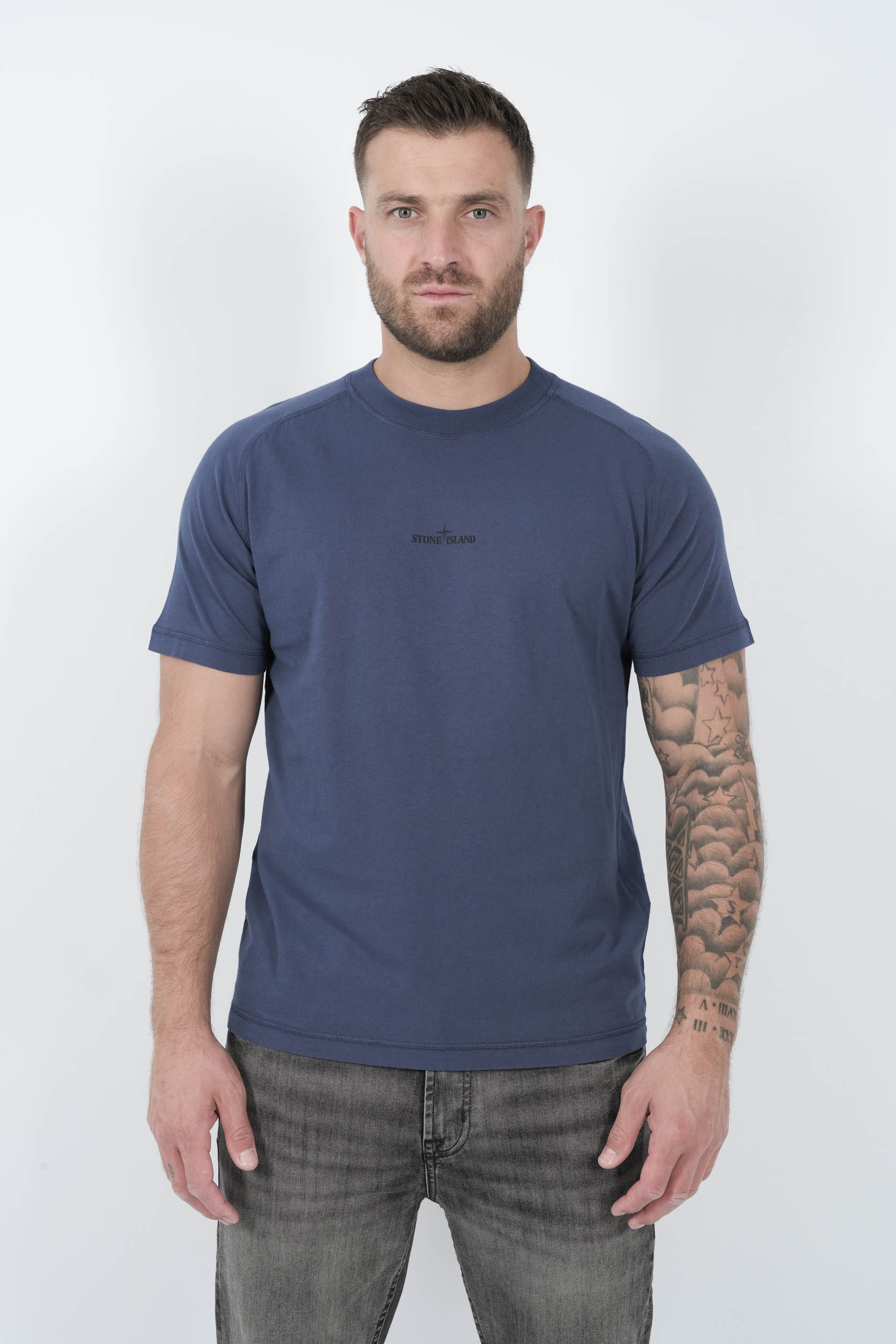  Image du produit TEE-SHIRT STONE ISLAND AVEC IMPRIME BLEU/NOIR S152120S80-V0028 - 3