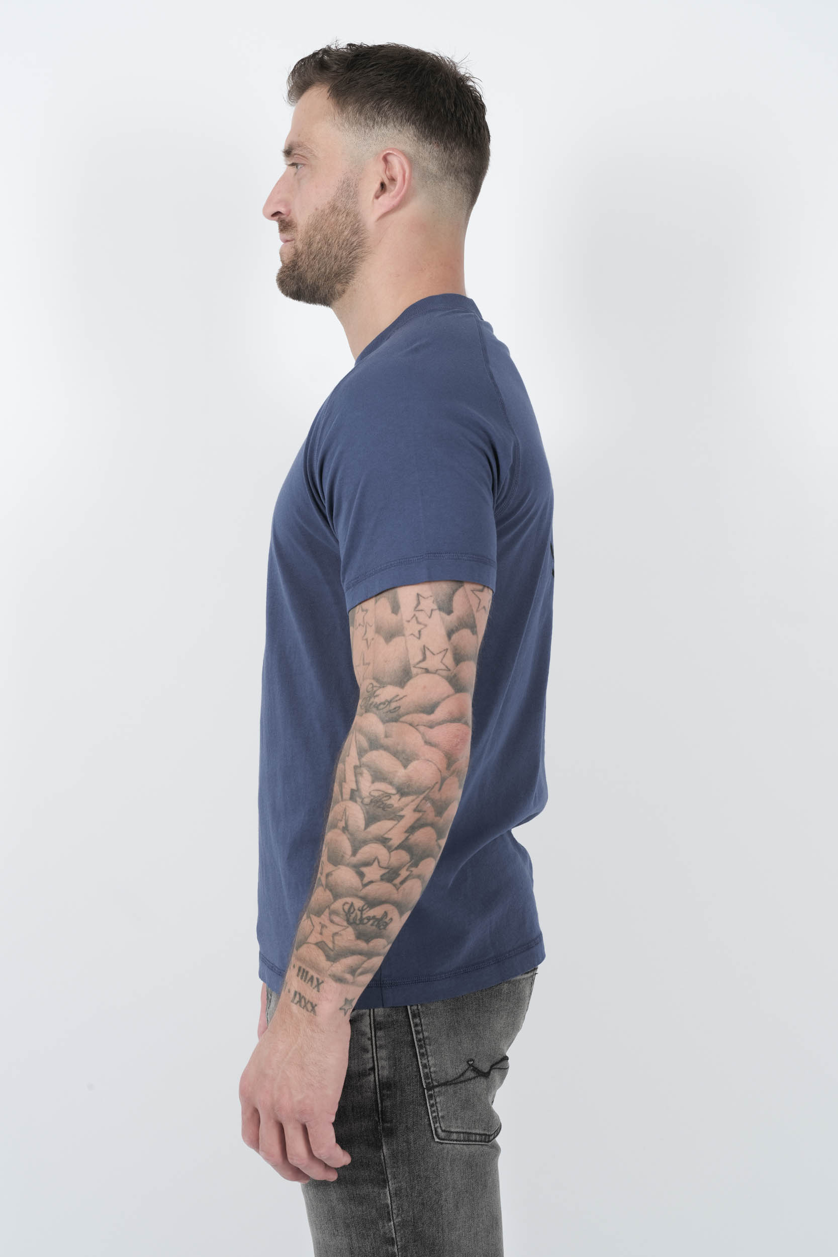  Image du produit TEE-SHIRT STONE ISLAND AVEC IMPRIME BLEU/NOIR S152120S80-V0028 - 4