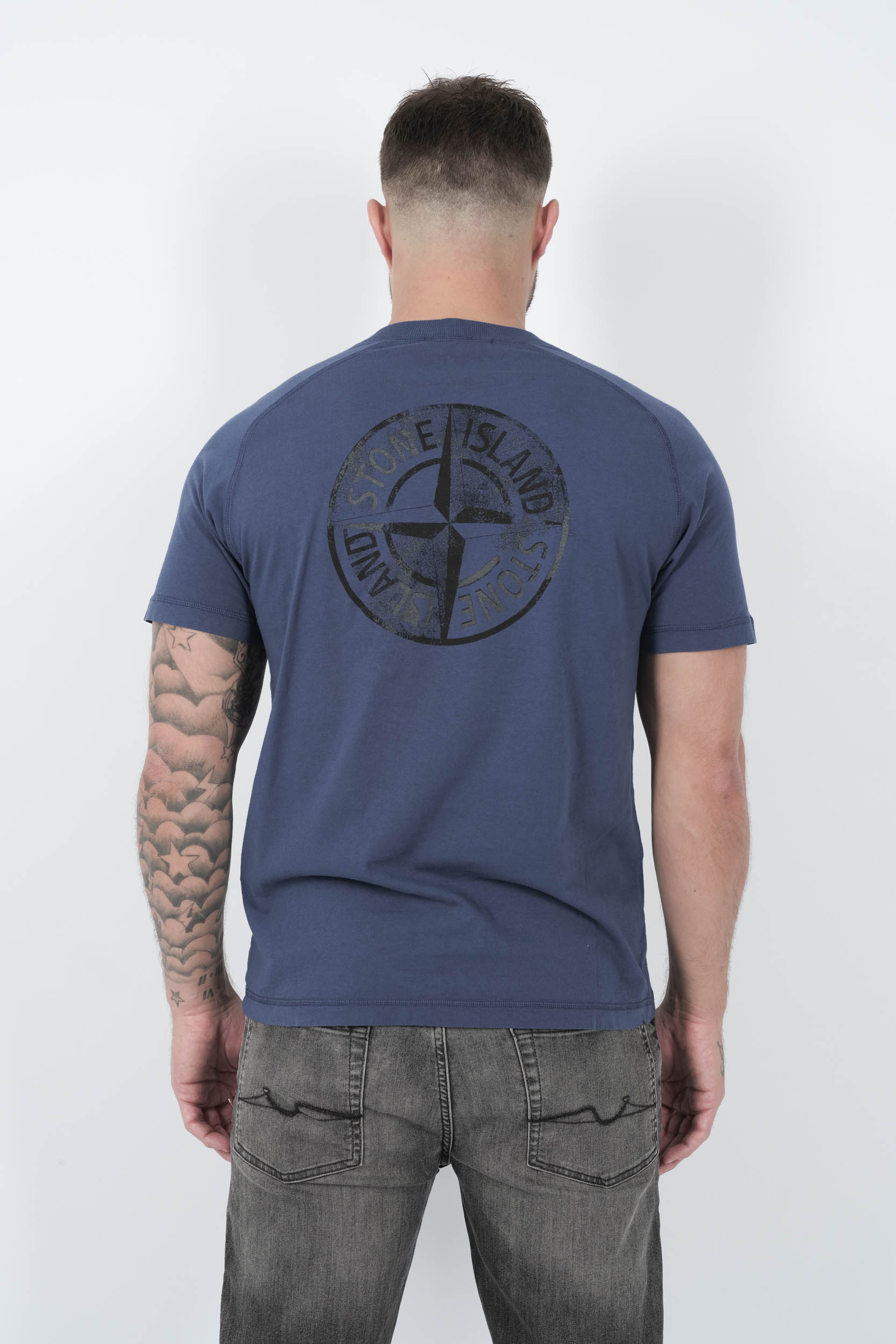  Image du produit TEE-SHIRT STONE ISLAND AVEC IMPRIME BLEU/NOIR S152120S80-V0028 - 5