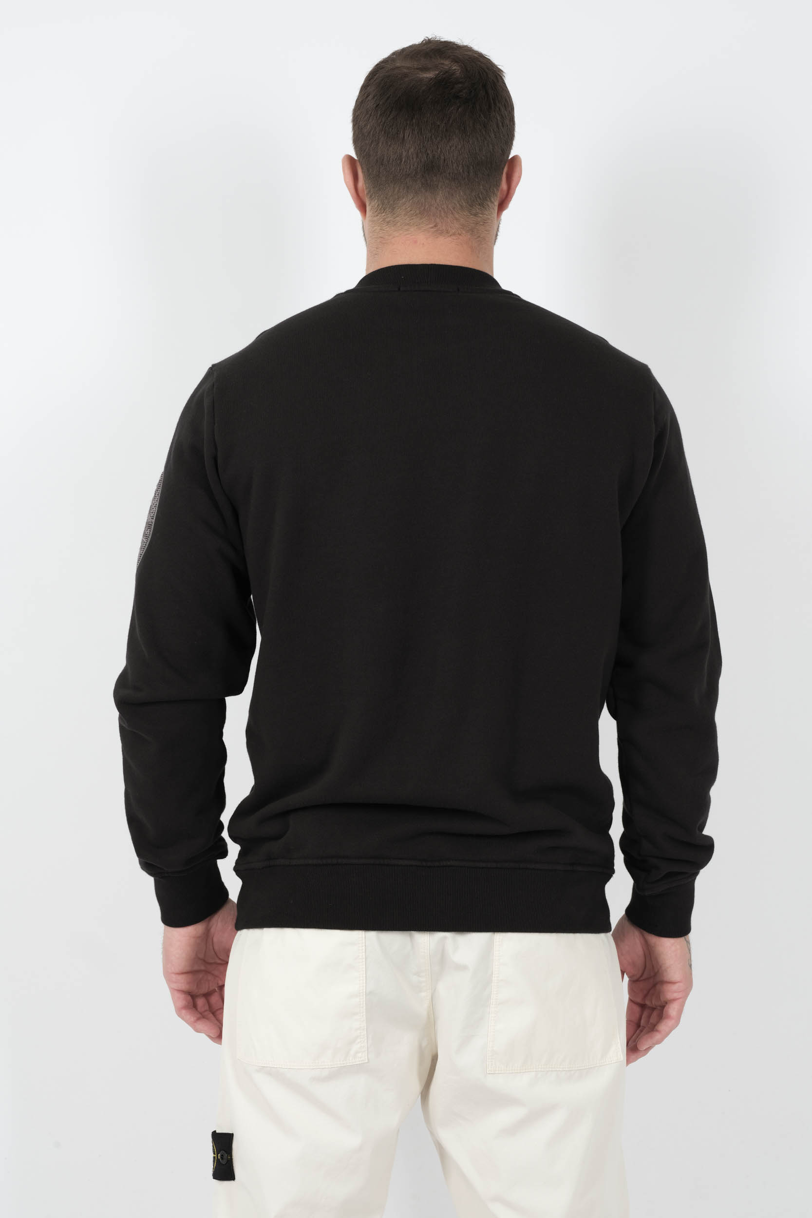 Image du produit SWEAT STONE ISLAND COL ROND LOGO BRODE NOIR S156126S0122-V0029 - 5