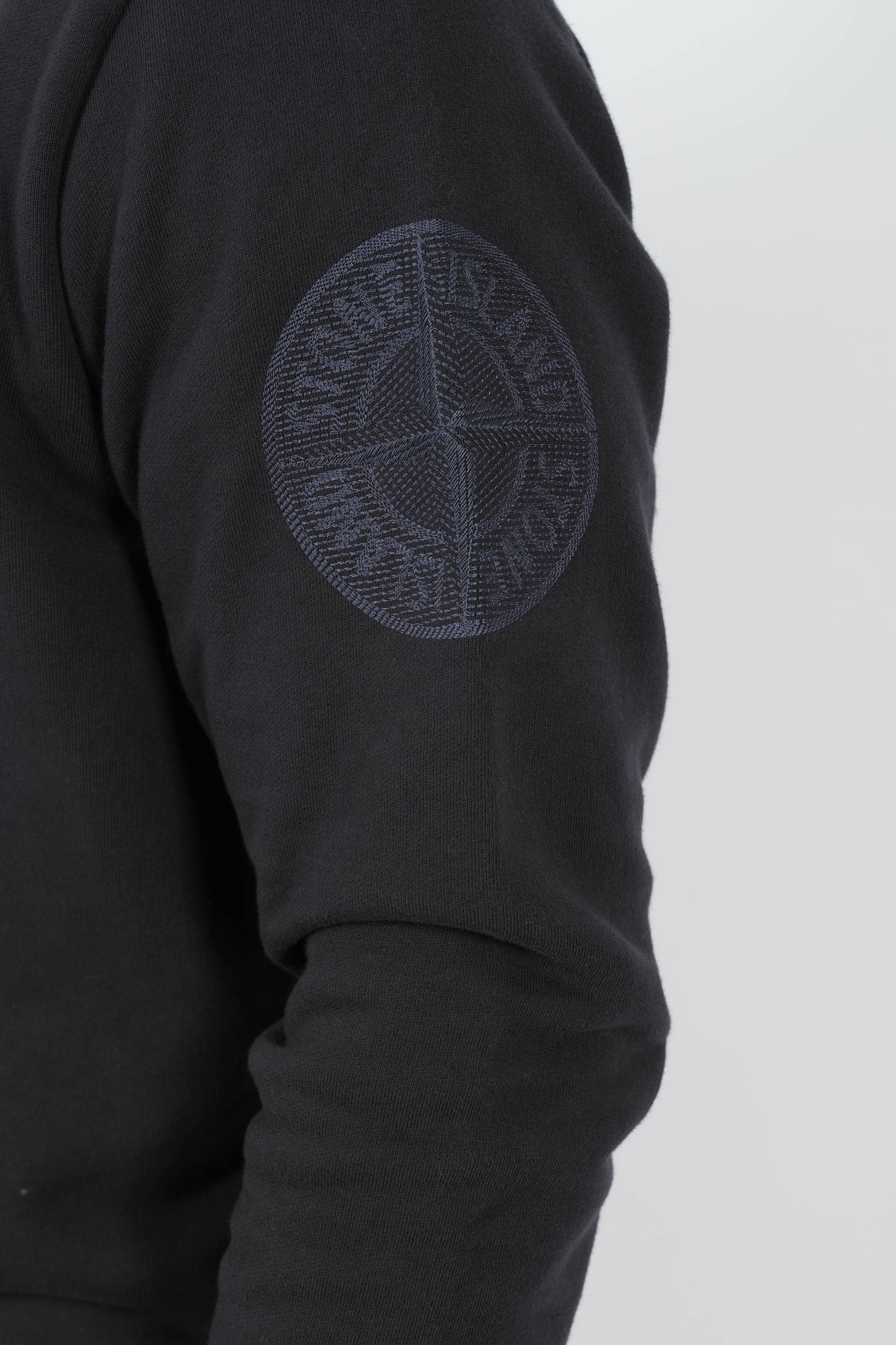 SWEAT STONE ISLAND COL ROND LOGO BRODE MARINE S156126S0122-V0020