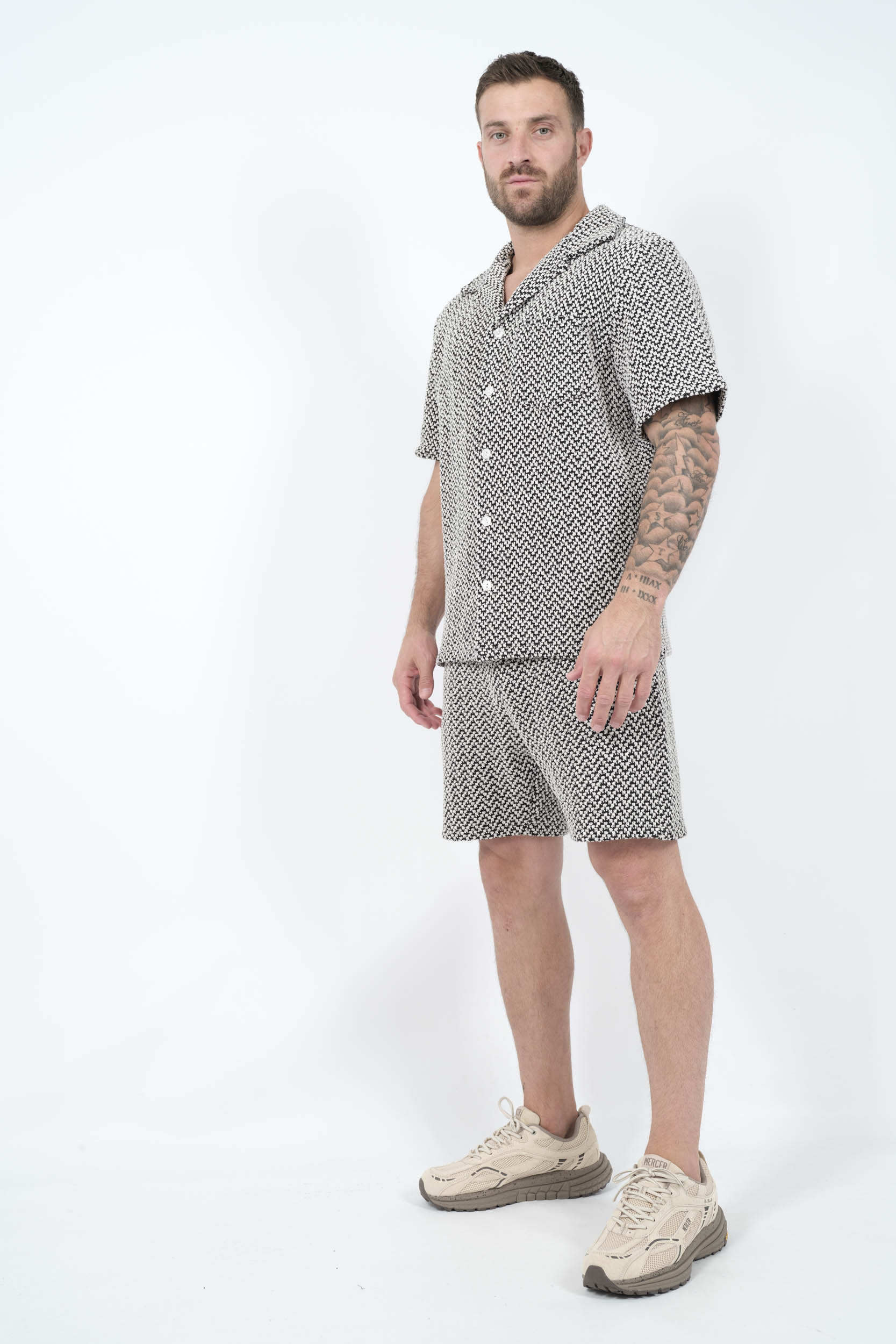  Image du produit CHEMISE NIKBEN A MANCHES COURTES SAFI NOIR/BLANC SAFI 6618-2 - 2