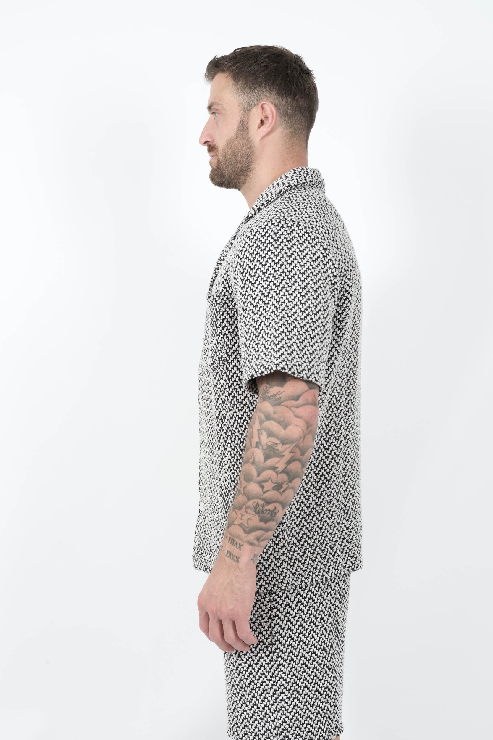  Image du produit CHEMISE NIKBEN A MANCHES COURTES SAFI NOIR/BLANC SAFI 6618-2 - 4