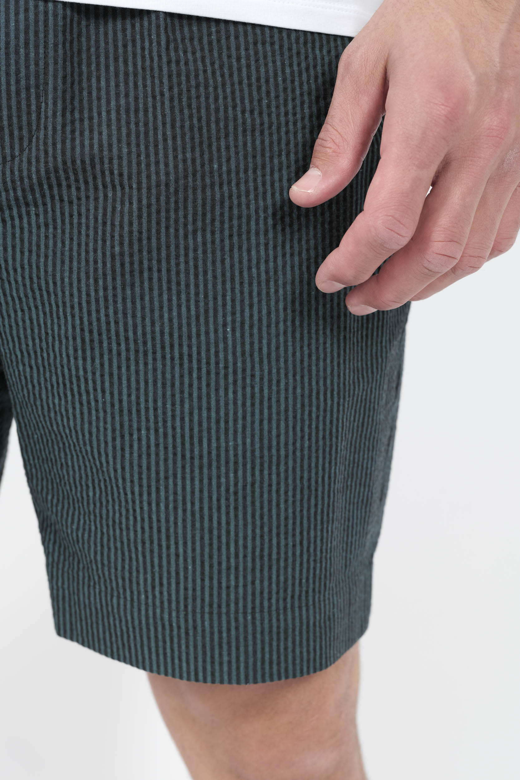  Image du produit SHORT CHE AVEC RAYURES FINES BLEU CAUTO SH-GREEN - 6