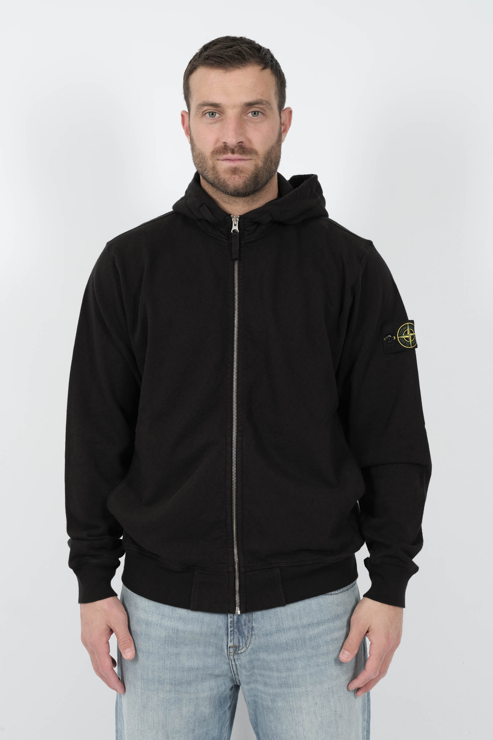  Image du produit SWEAT STONE ISLAND ZIPPE A CAPUCHE NOIR S156121S60-V0029 - 3