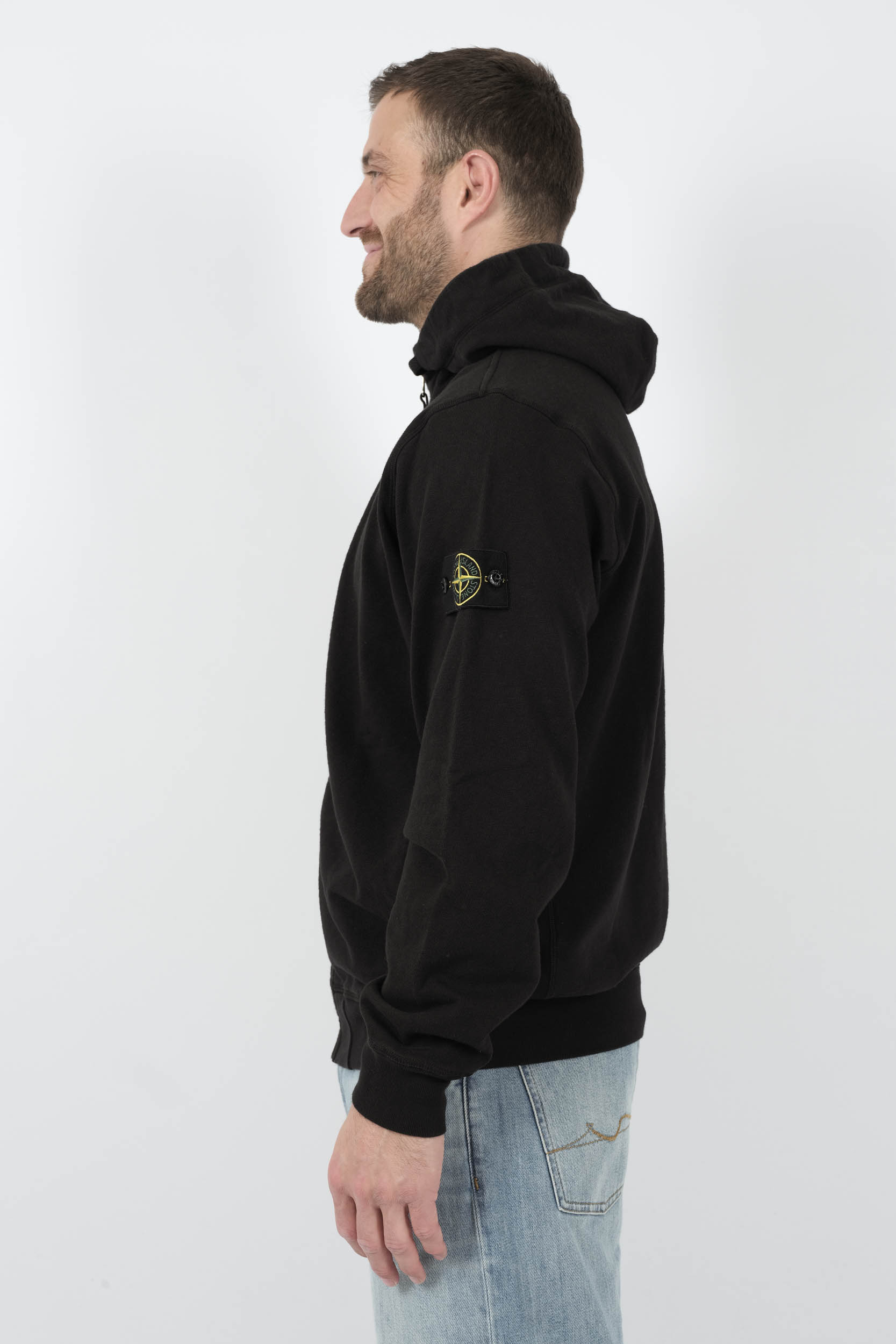  Image du produit SWEAT STONE ISLAND ZIPPE A CAPUCHE NOIR S156121S60-V0029 - 4