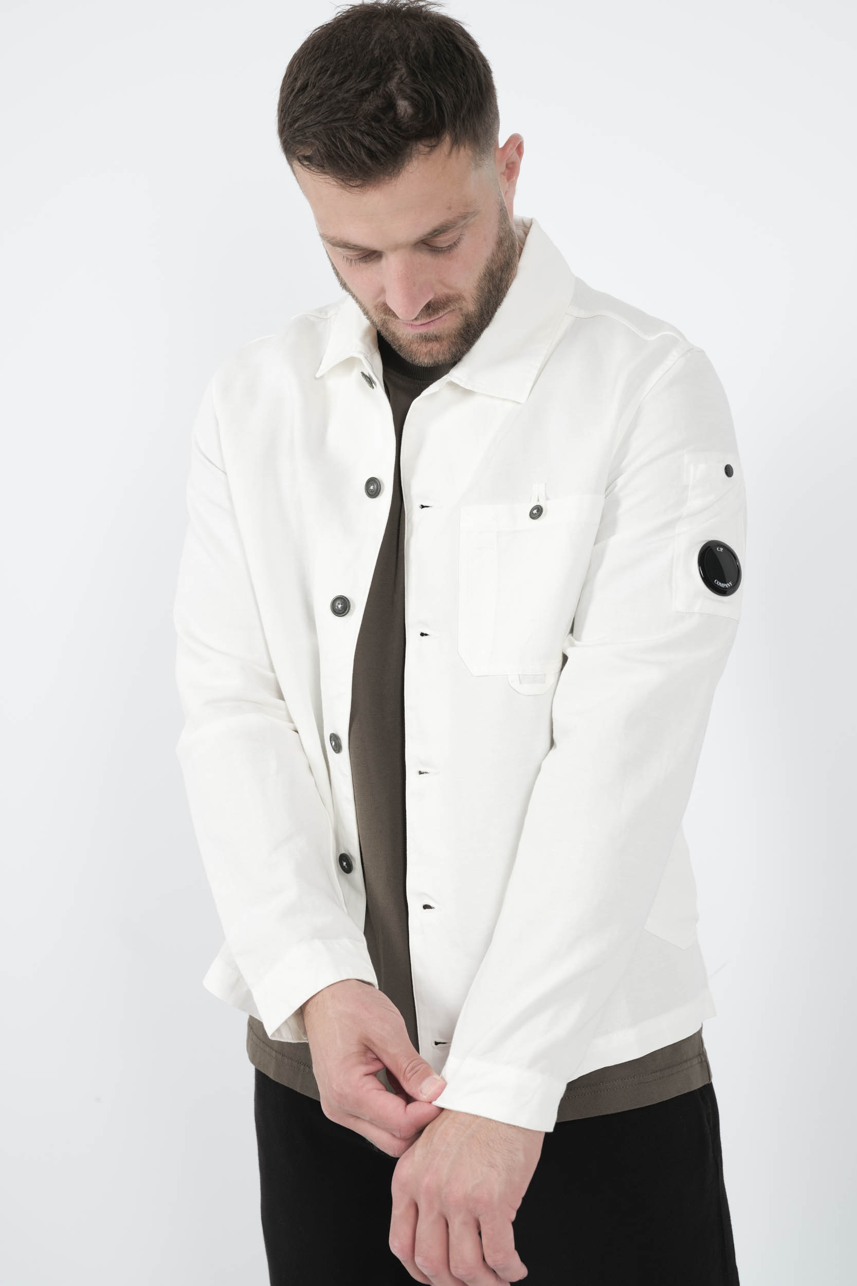  Image du produit SURCHEMISE C.P COMPANY 0 BOUTONS BLANC S102A-103 - 2